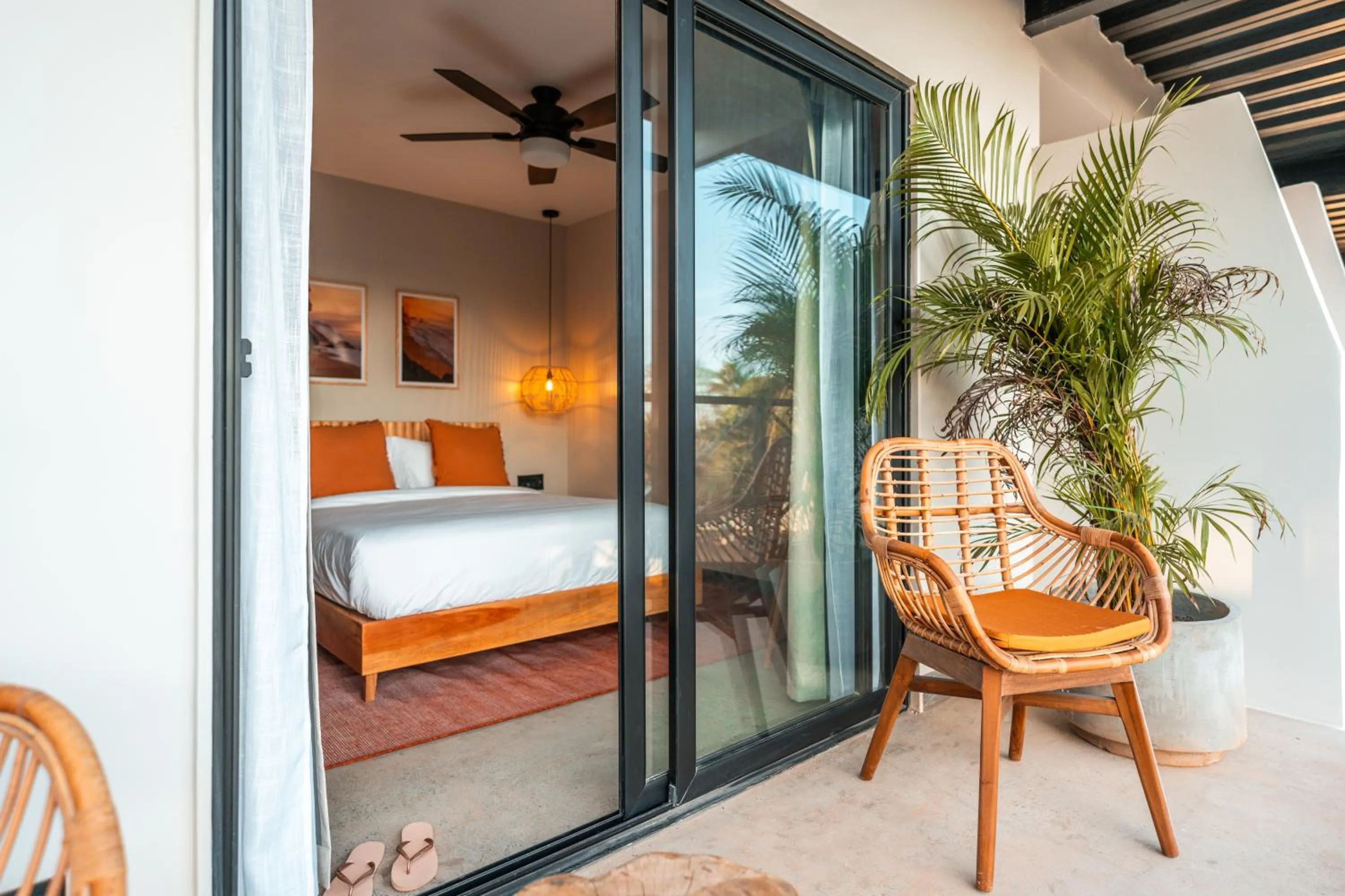 Balcony/Terrace, Bed in Bambuda Santa Catalina