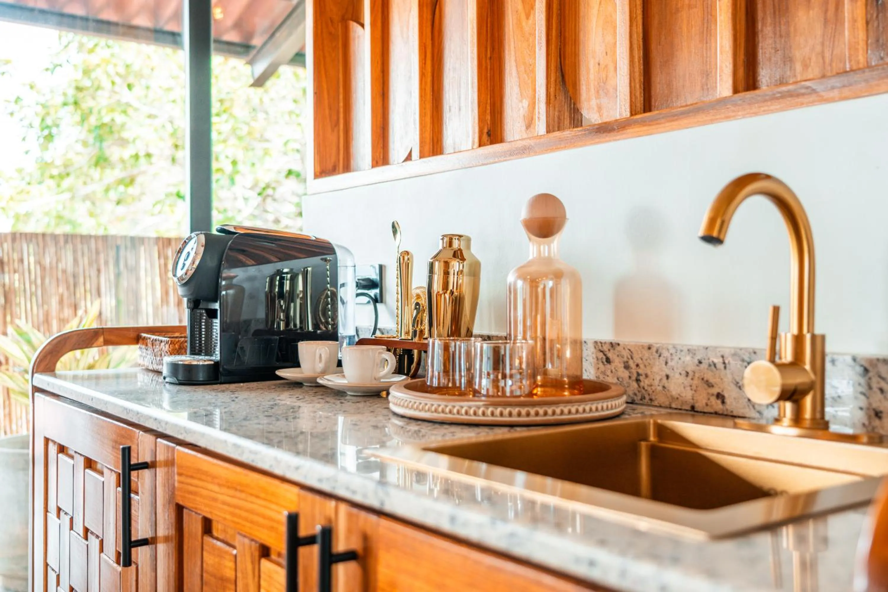 Kitchen or kitchenette in Bambuda Santa Catalina