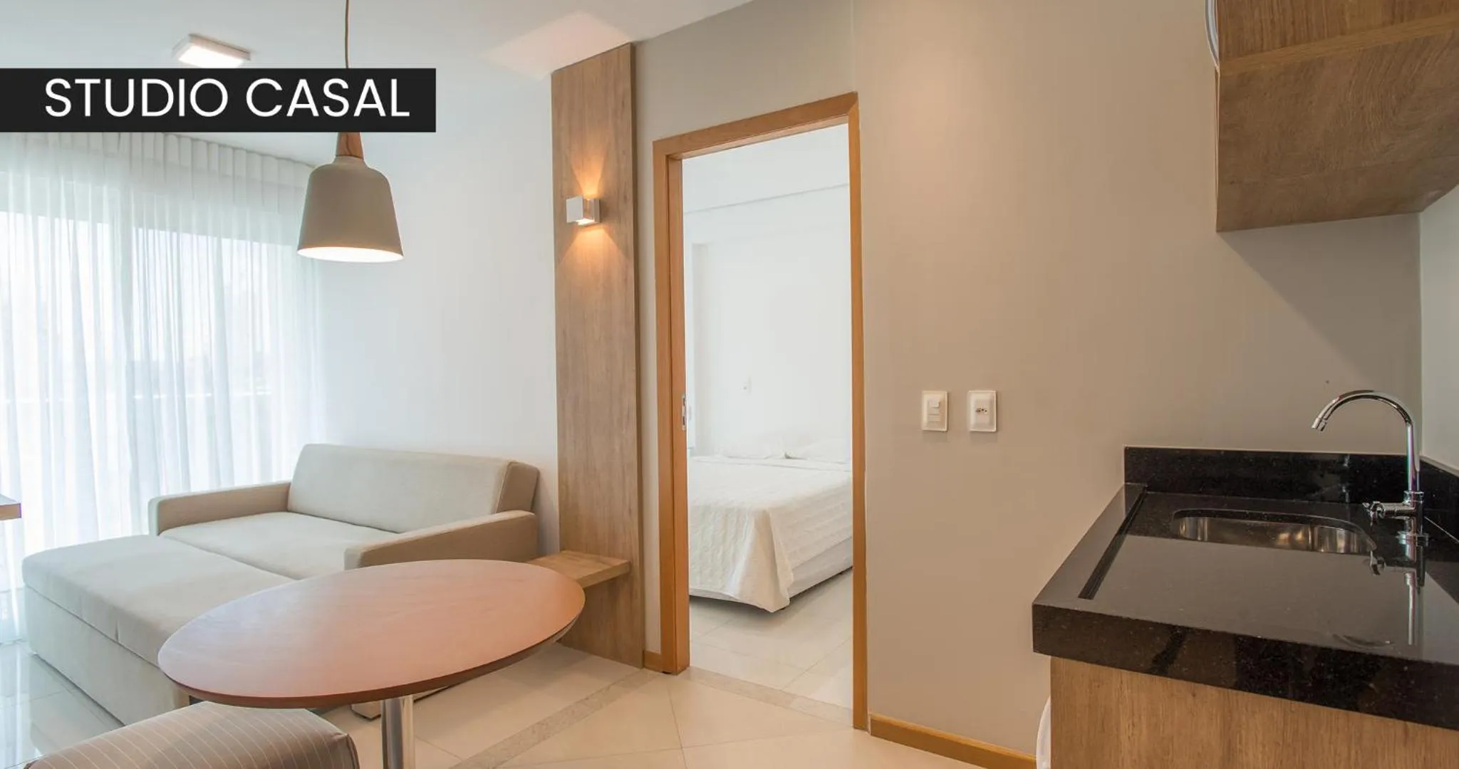 Seating area, Bed in Starlis Home - Versátil