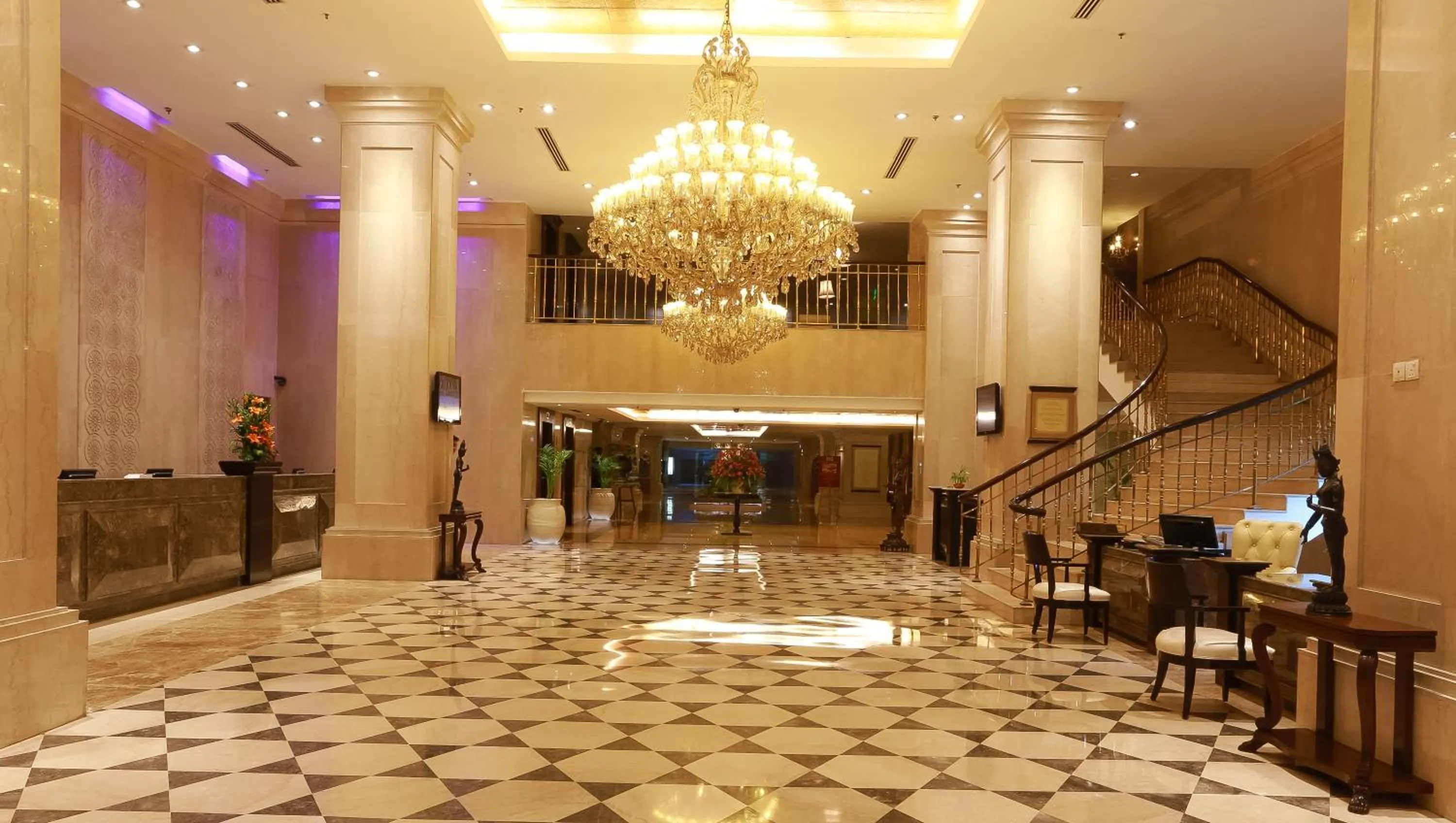 Lobby or reception in The Ashok, New Delhi