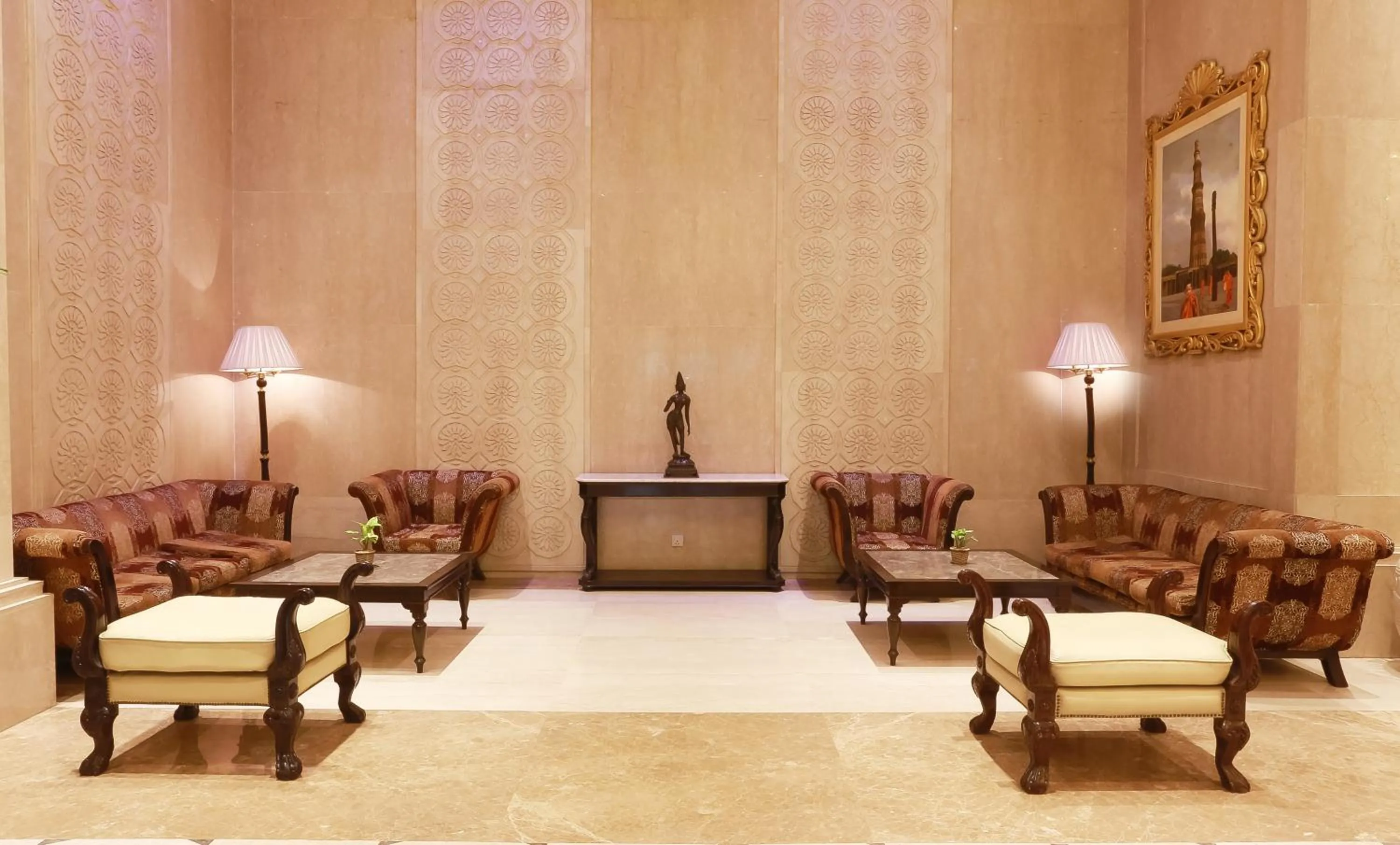 Lobby or reception in The Ashok, New Delhi