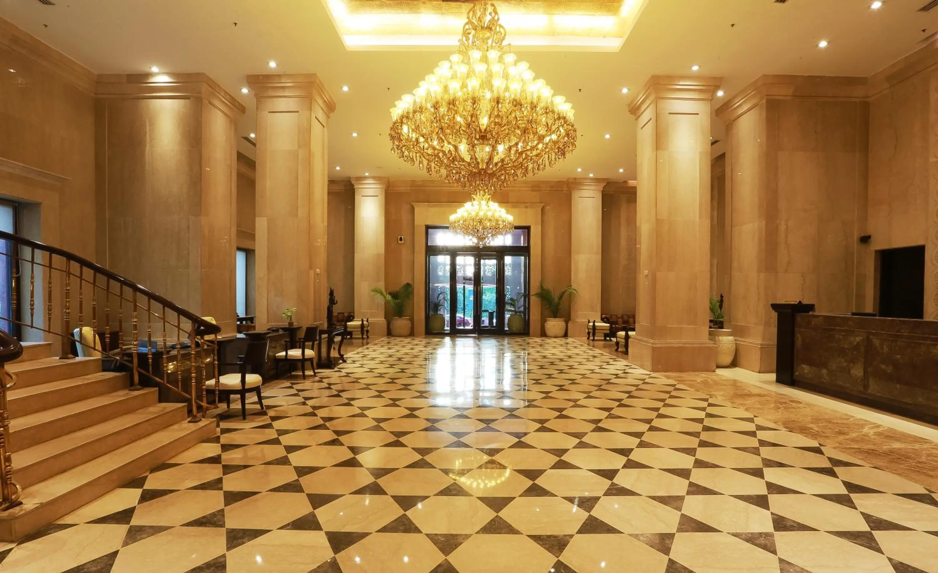 Lobby or reception in The Ashok, New Delhi
