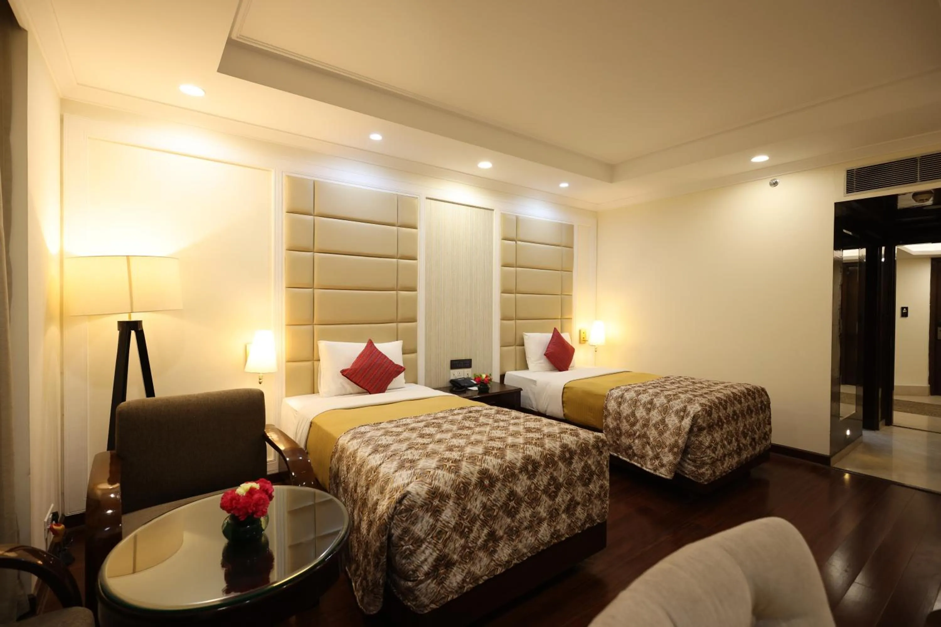 Photo of the whole room, Bed in Hotel Samrat, New Delhi