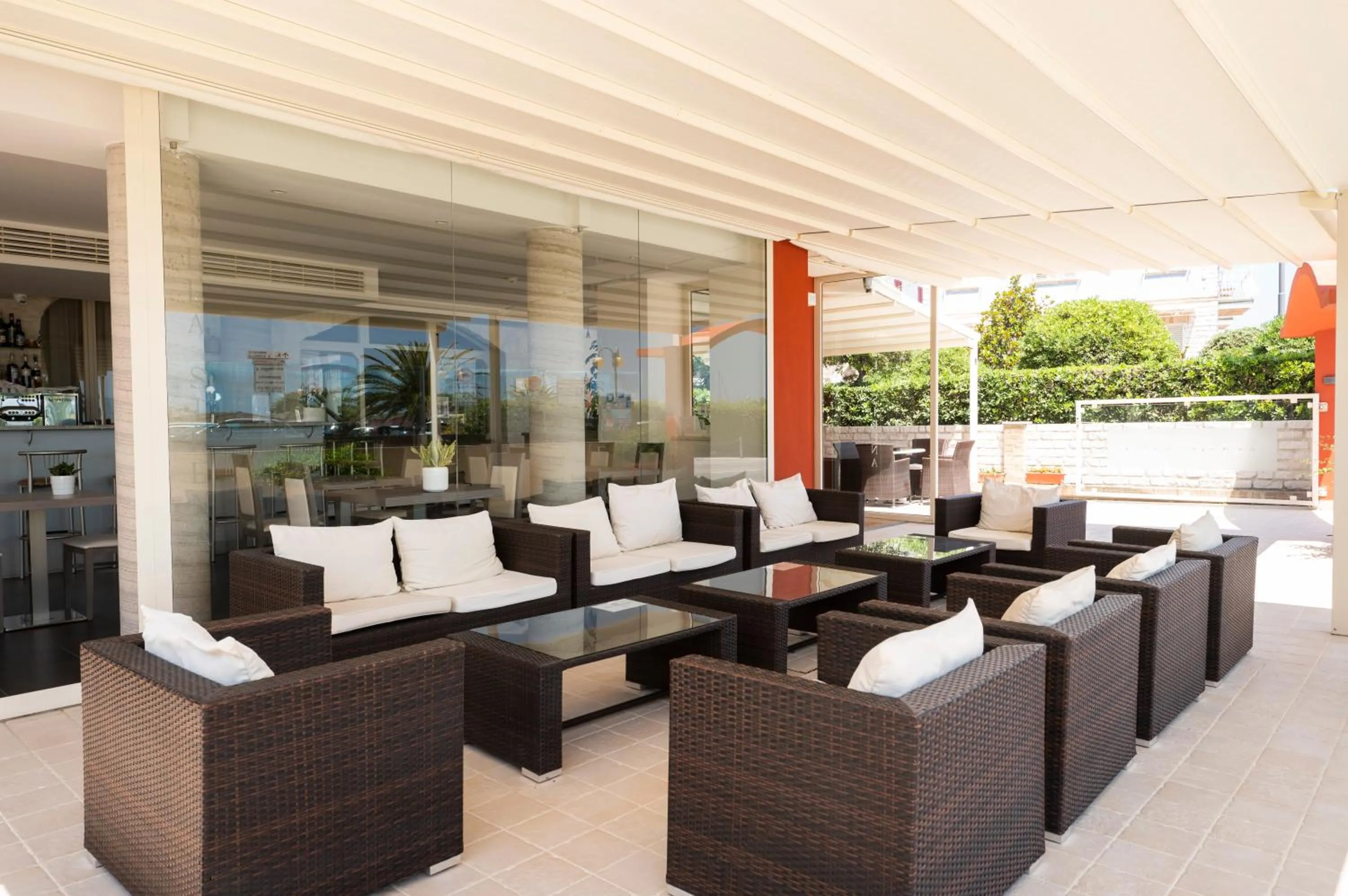 Patio in Hotel Villa Sirena Numana