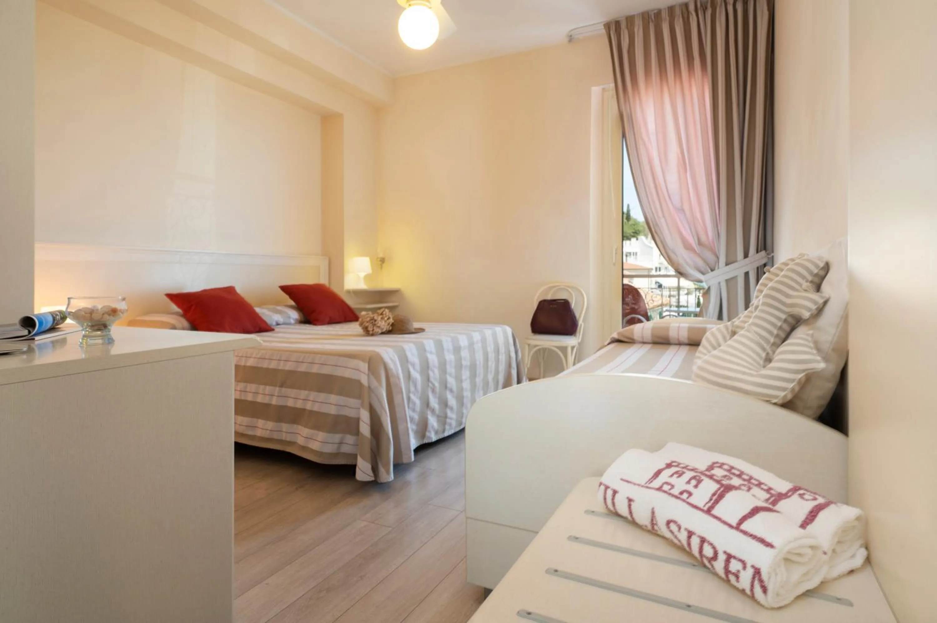 Bed in Hotel Villa Sirena Numana