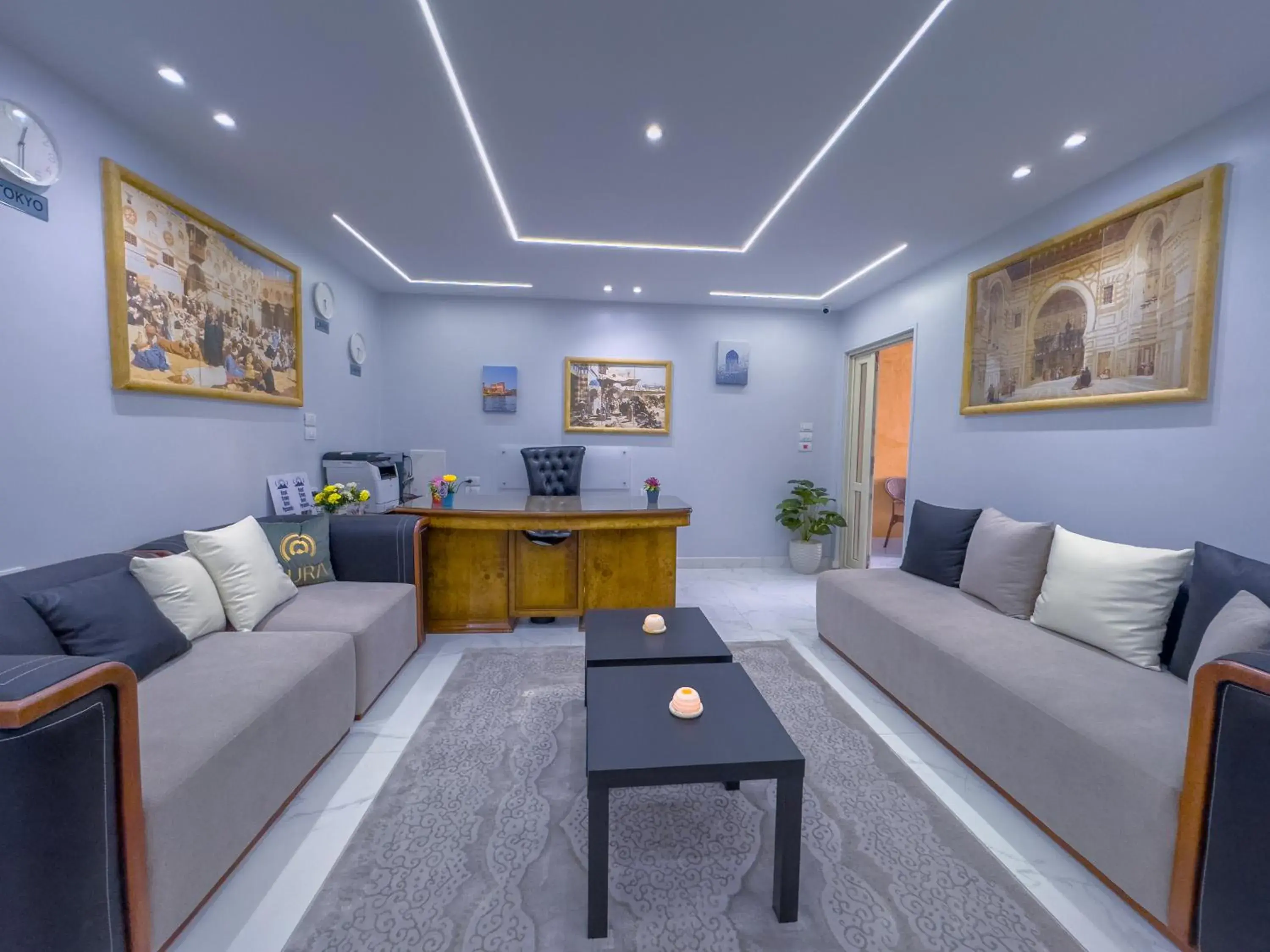 Lobby or reception in Royal Crown Hotel Giza Pyramids View Lobby or reception in Royal Crown Hotel Giza Pyramids View