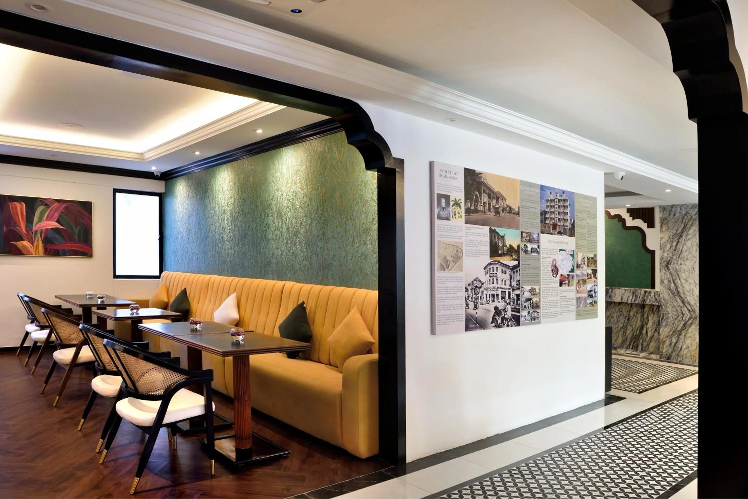 Seating area in The Leith