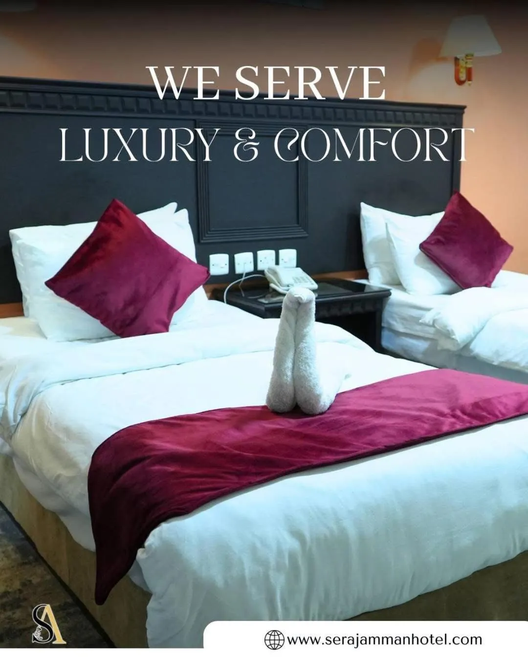 Bed in Seraj Amman Hotel