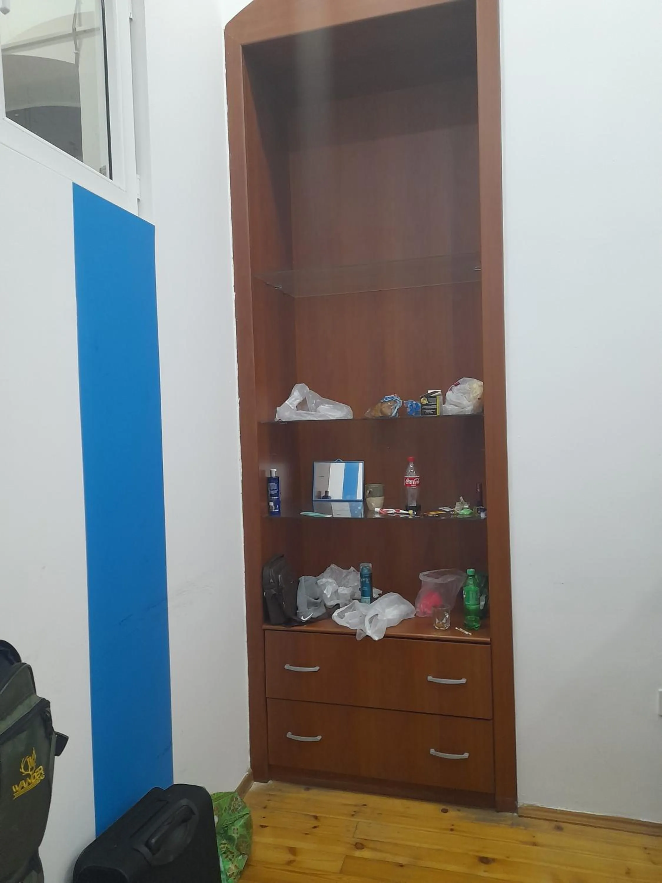 wardrobe in White City Hostel