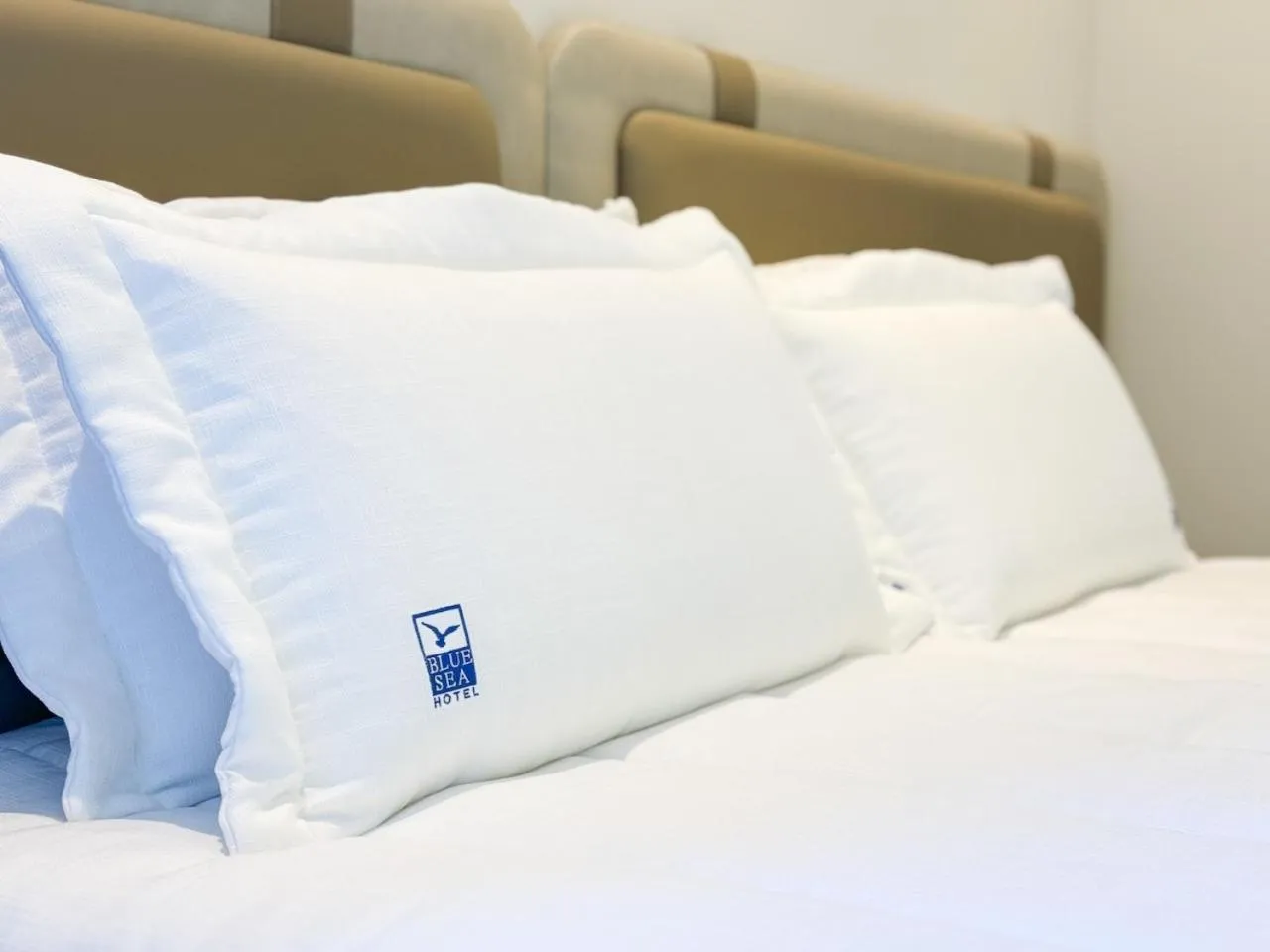 Bed in Blue Sea Hotel