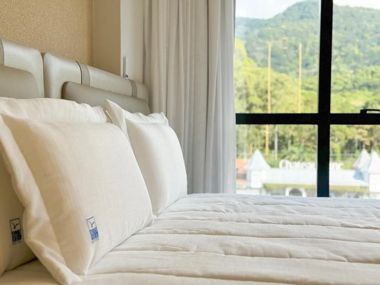 Bed in Blue Sea Hotel