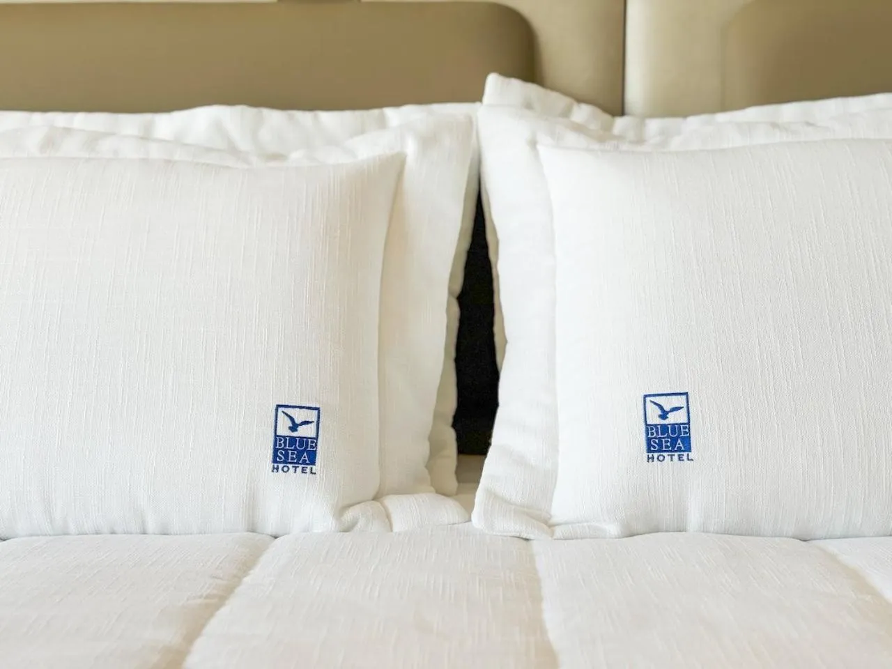 Bed in Blue Sea Hotel