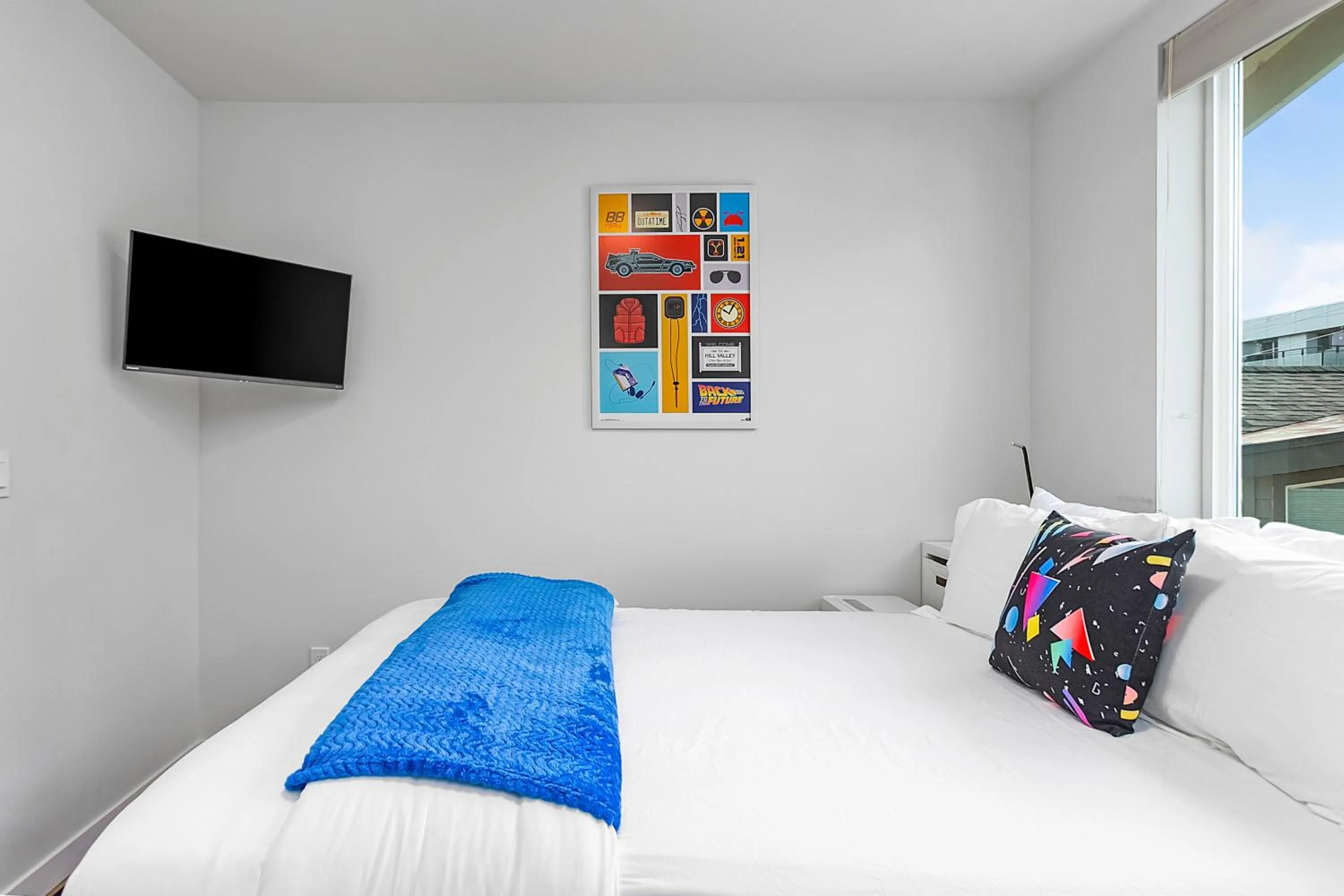 Bed in Back to The Future Sweet Suites