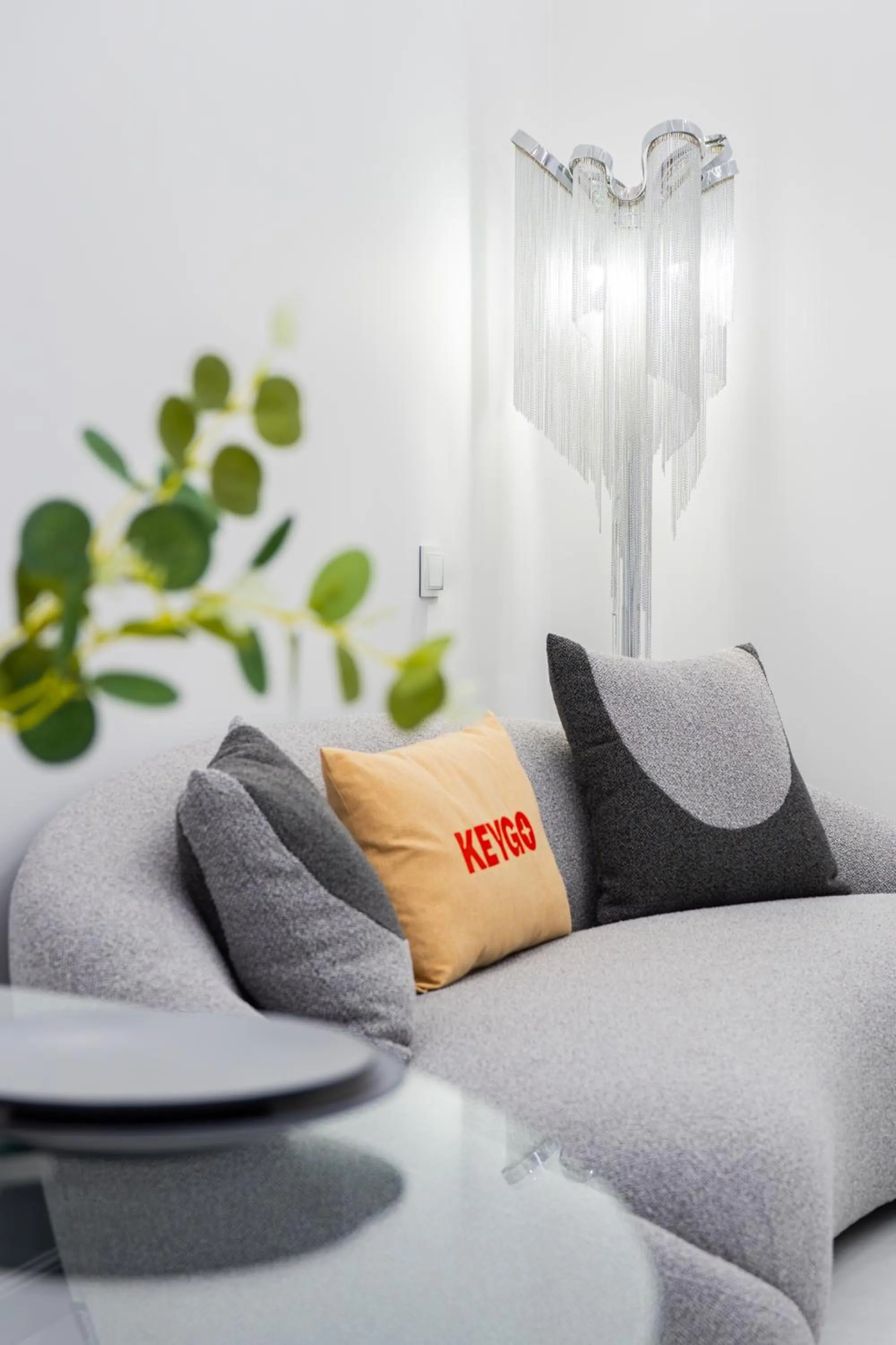 Seating area, Bed in Apartment KeyGo #0061 is the key to the center of Yerevan