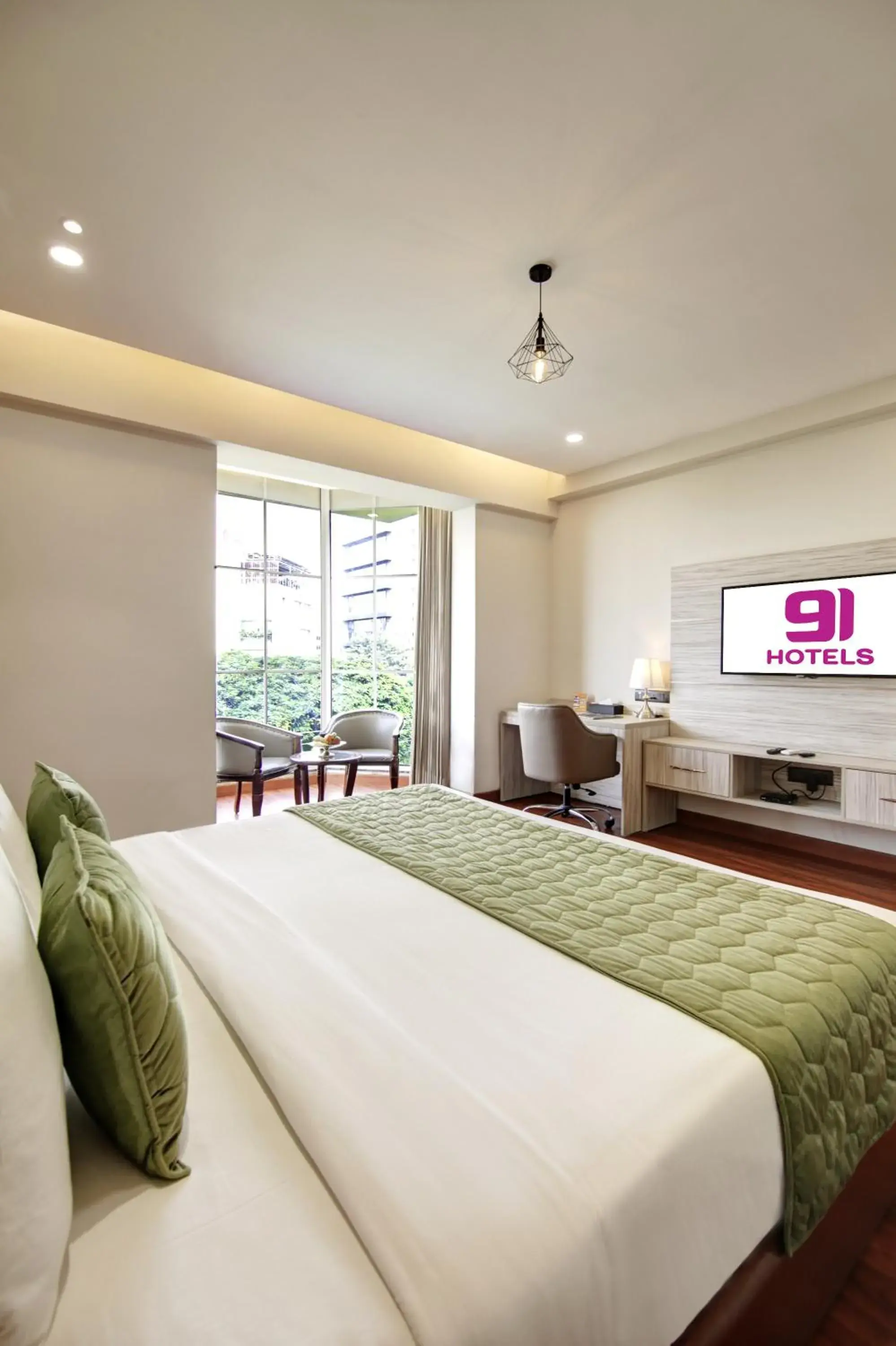 View (from property/room), Bed in Hotel 91 Millennium Huda View (from property/room), Bed in Hotel 91 Millennium Huda