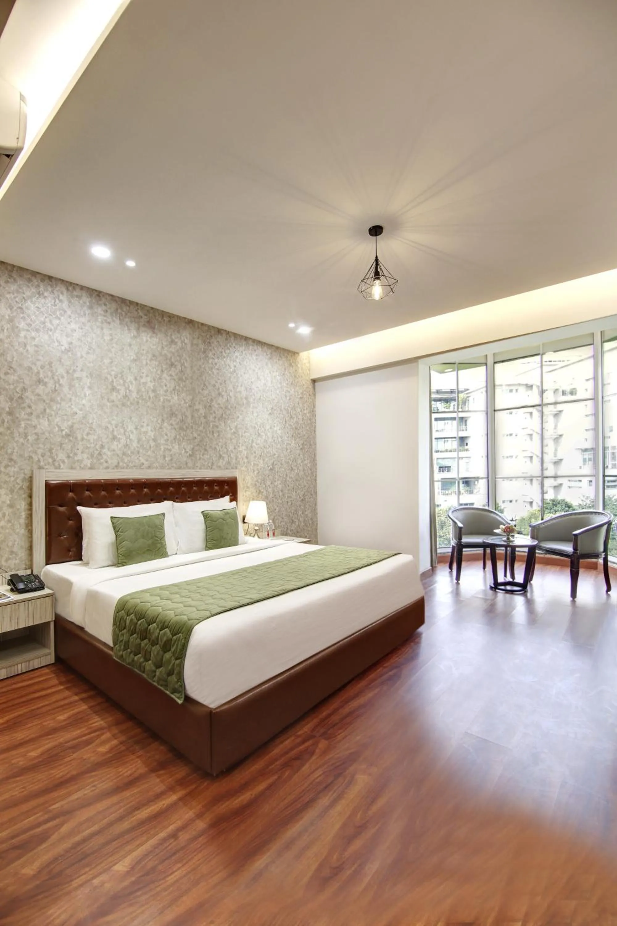 View (from property/room), Bed in Hotel 91 Millennium Huda