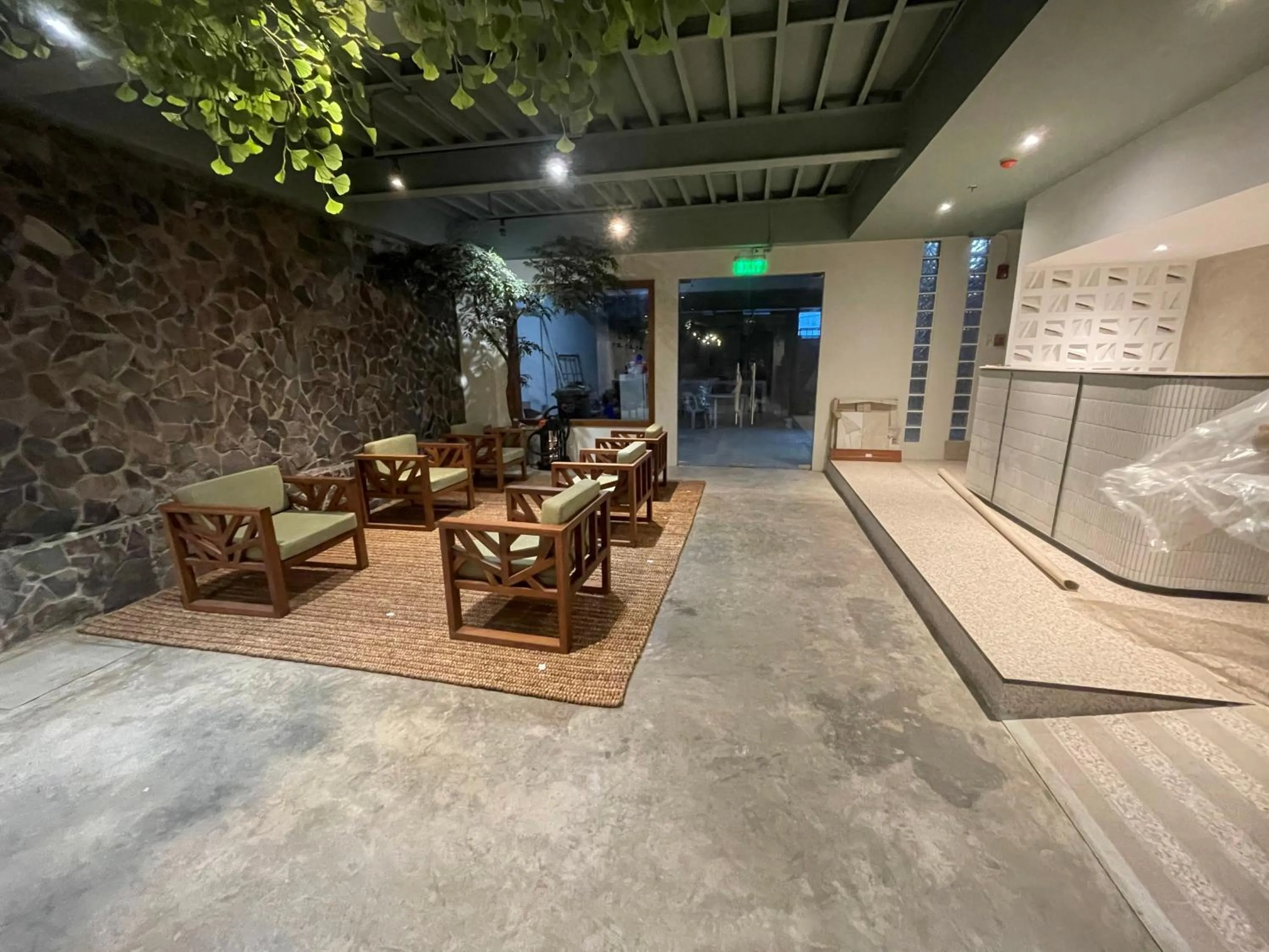 Seating area in The Millas Hostel