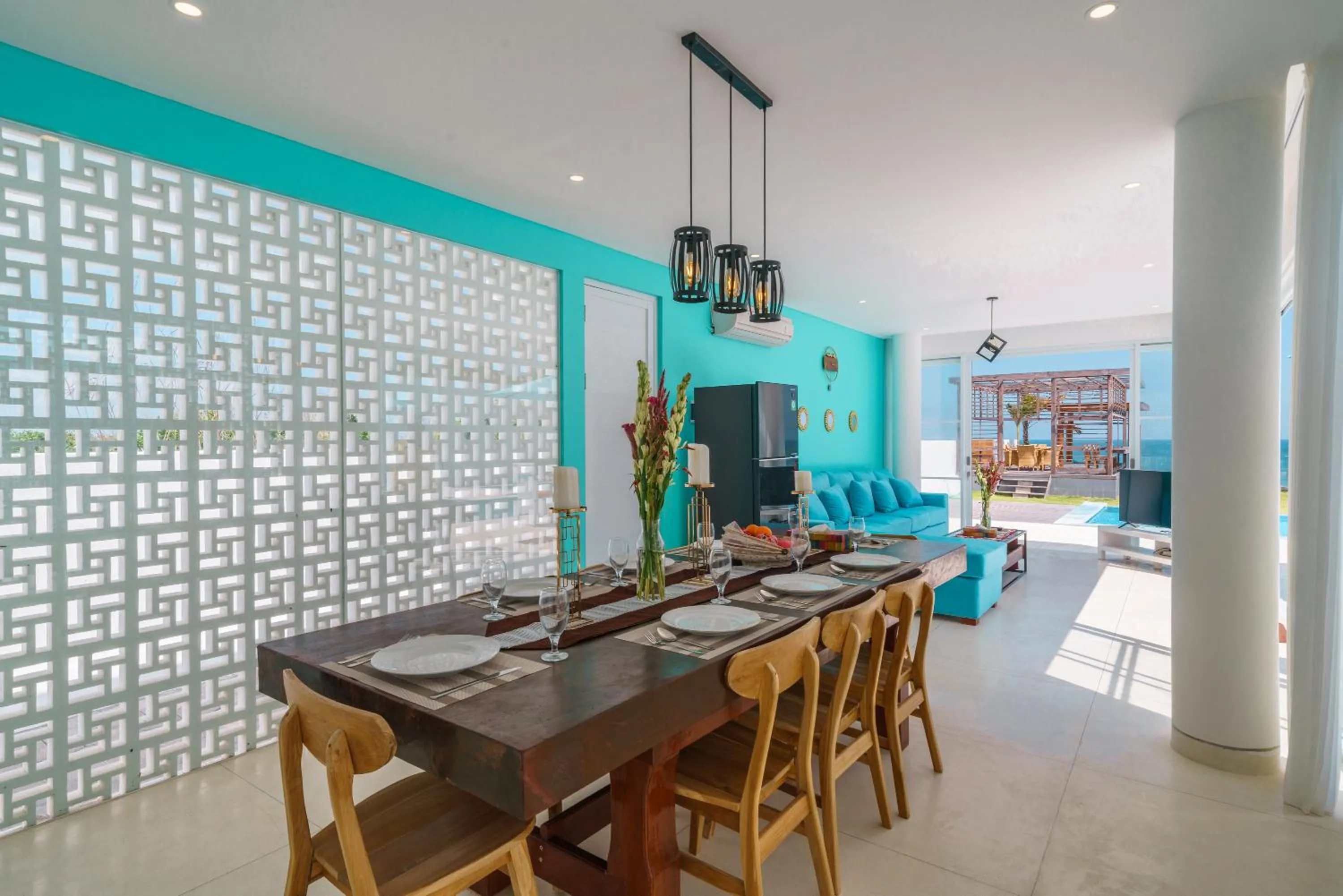 Living room in Abian Kapas Beach House