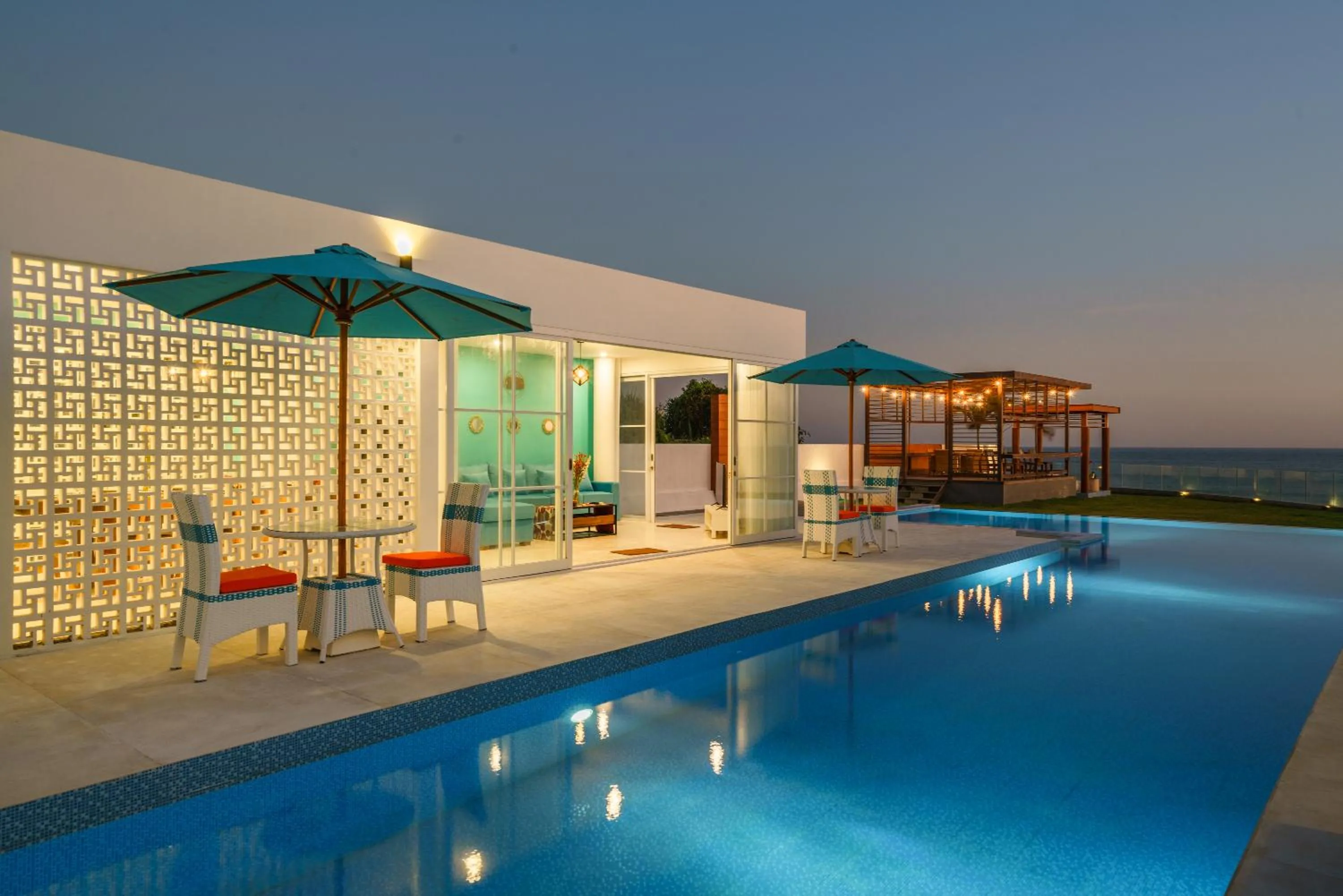 Pool view in Abian Kapas Beach House
