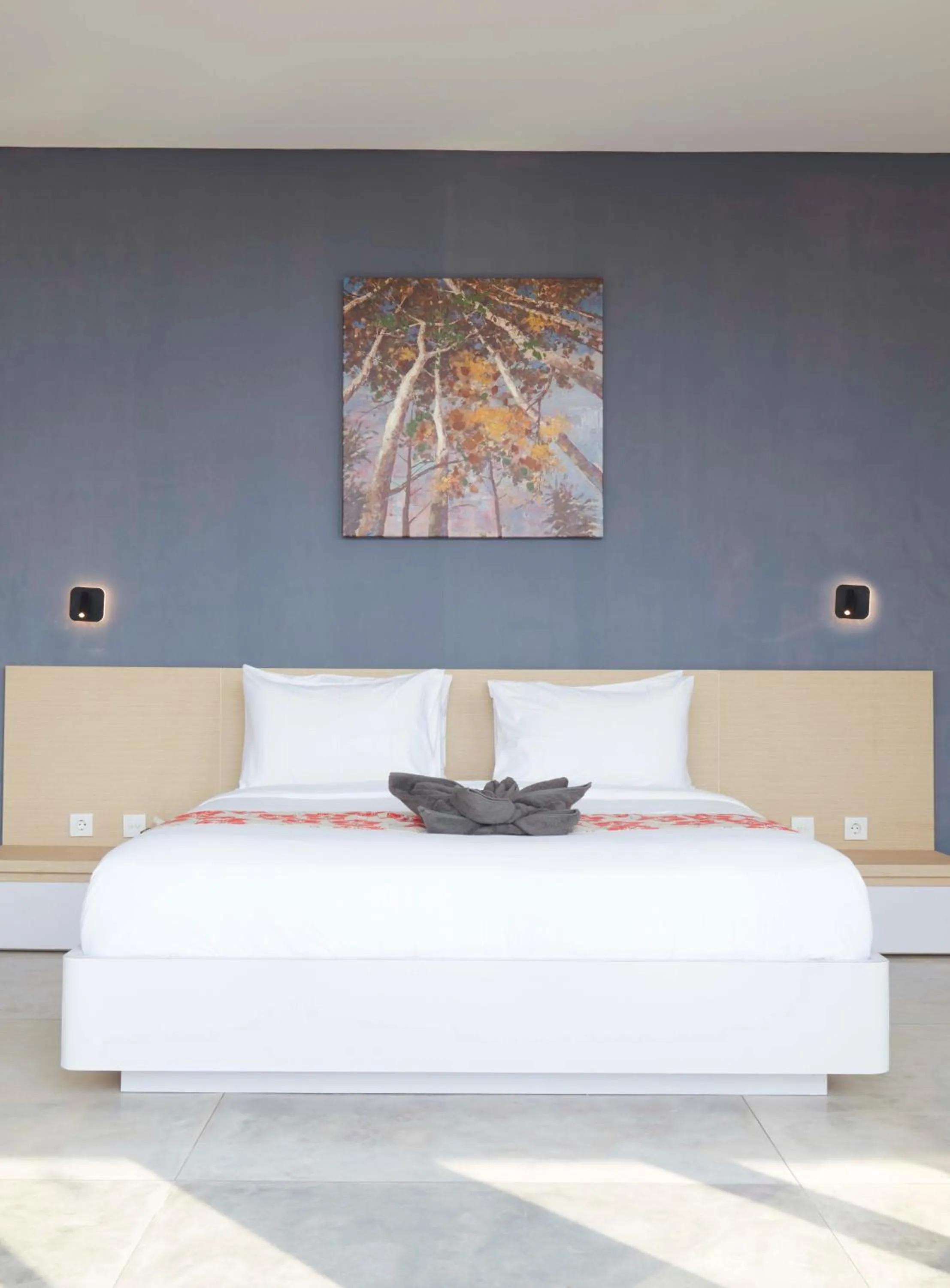 Bed in Abian Kapas Beach House