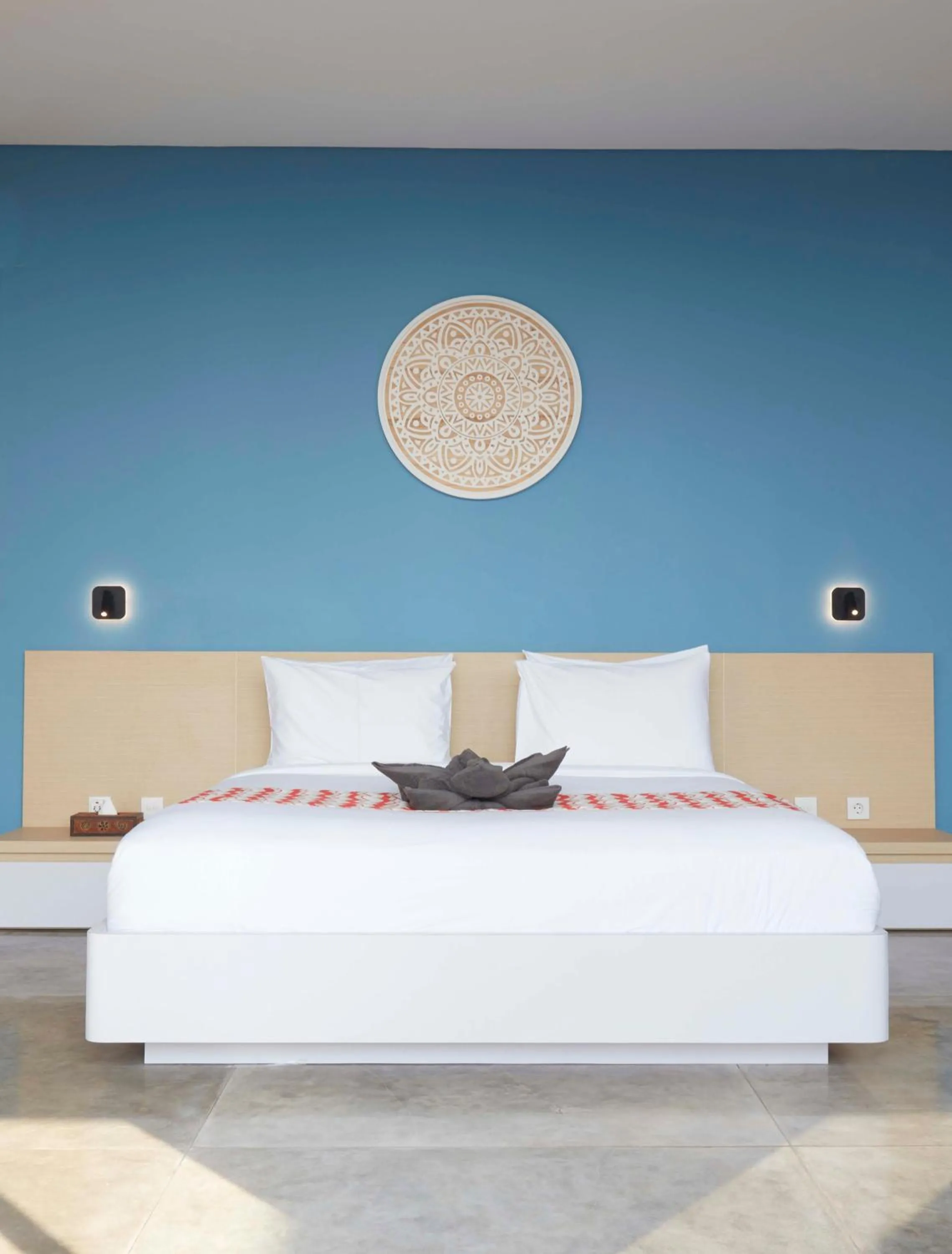 Bed in Abian Kapas Beach House