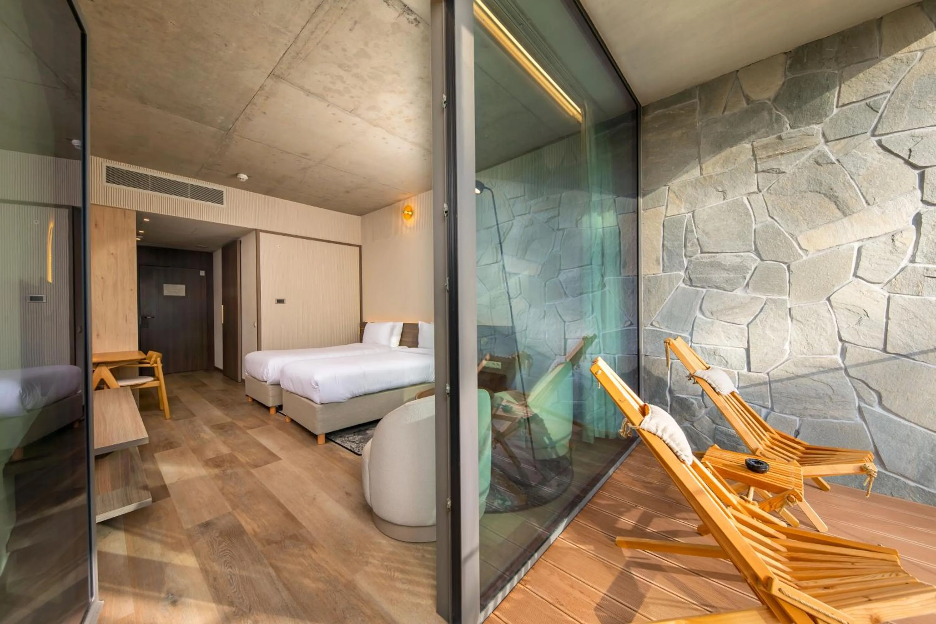 Bed in Hotel GLAR Conference & SPA