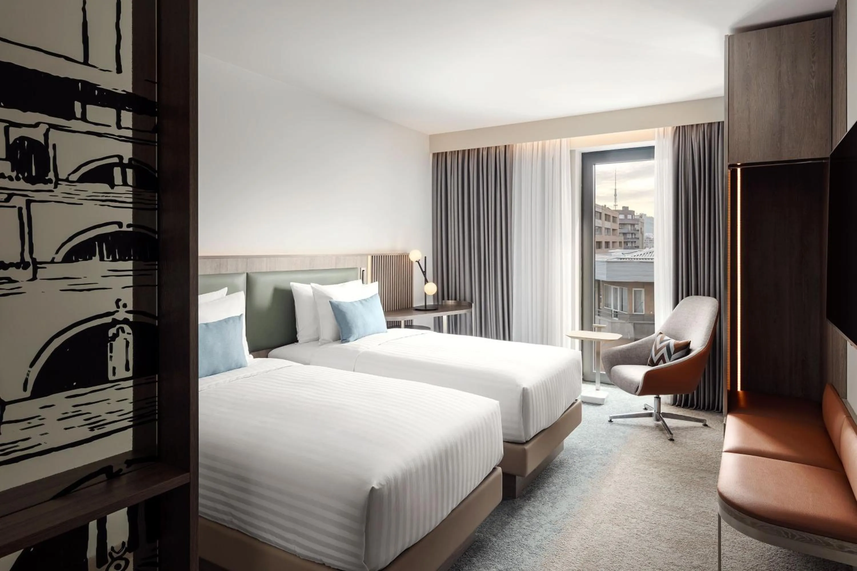 Photo of the whole room, Bed in Courtyard by Marriott Yerevan