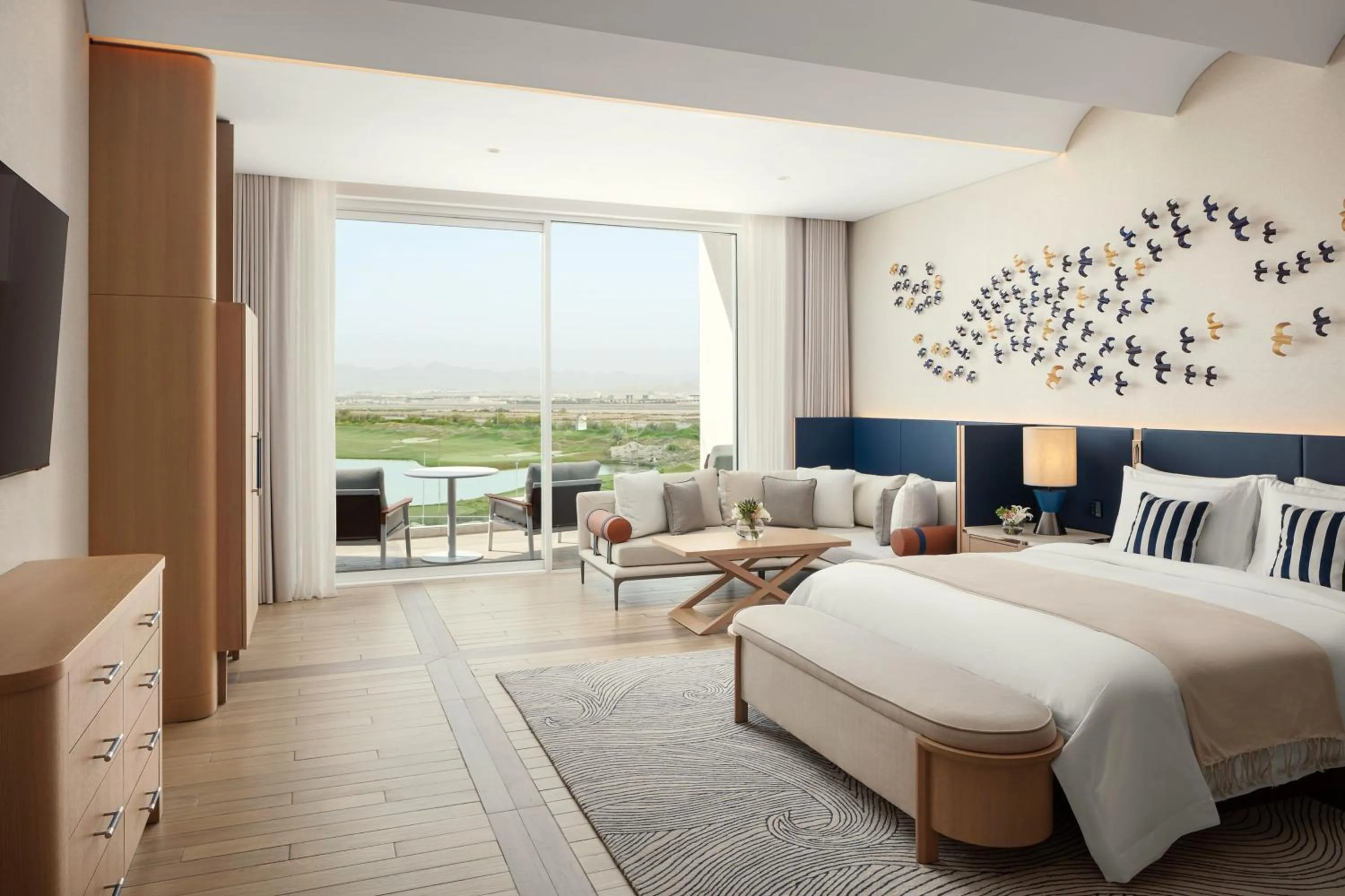 Photo of the whole room, Bed in The St. Regis Al Mouj Muscat Resort