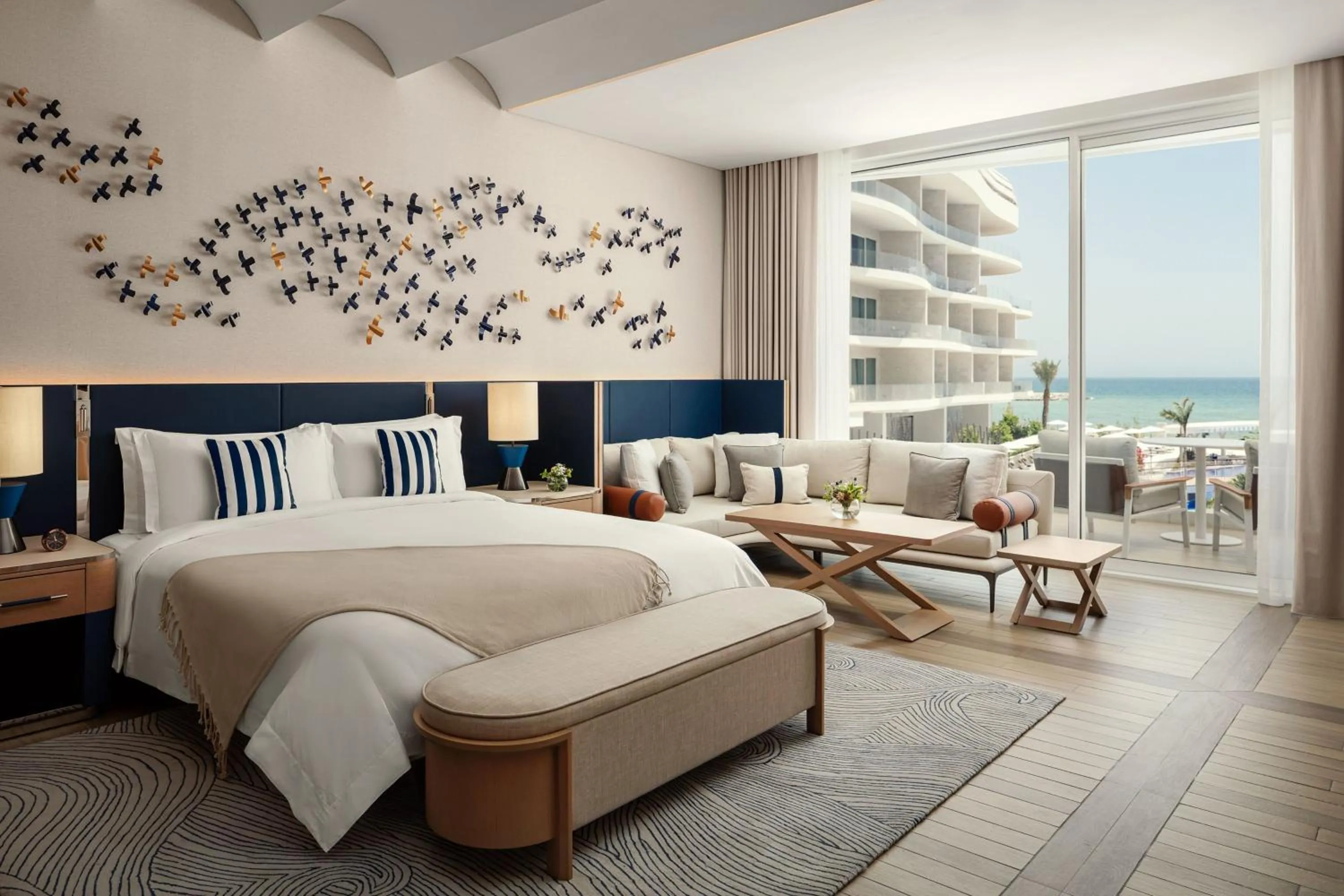 Photo of the whole room, Bed in The St. Regis Al Mouj Muscat Resort