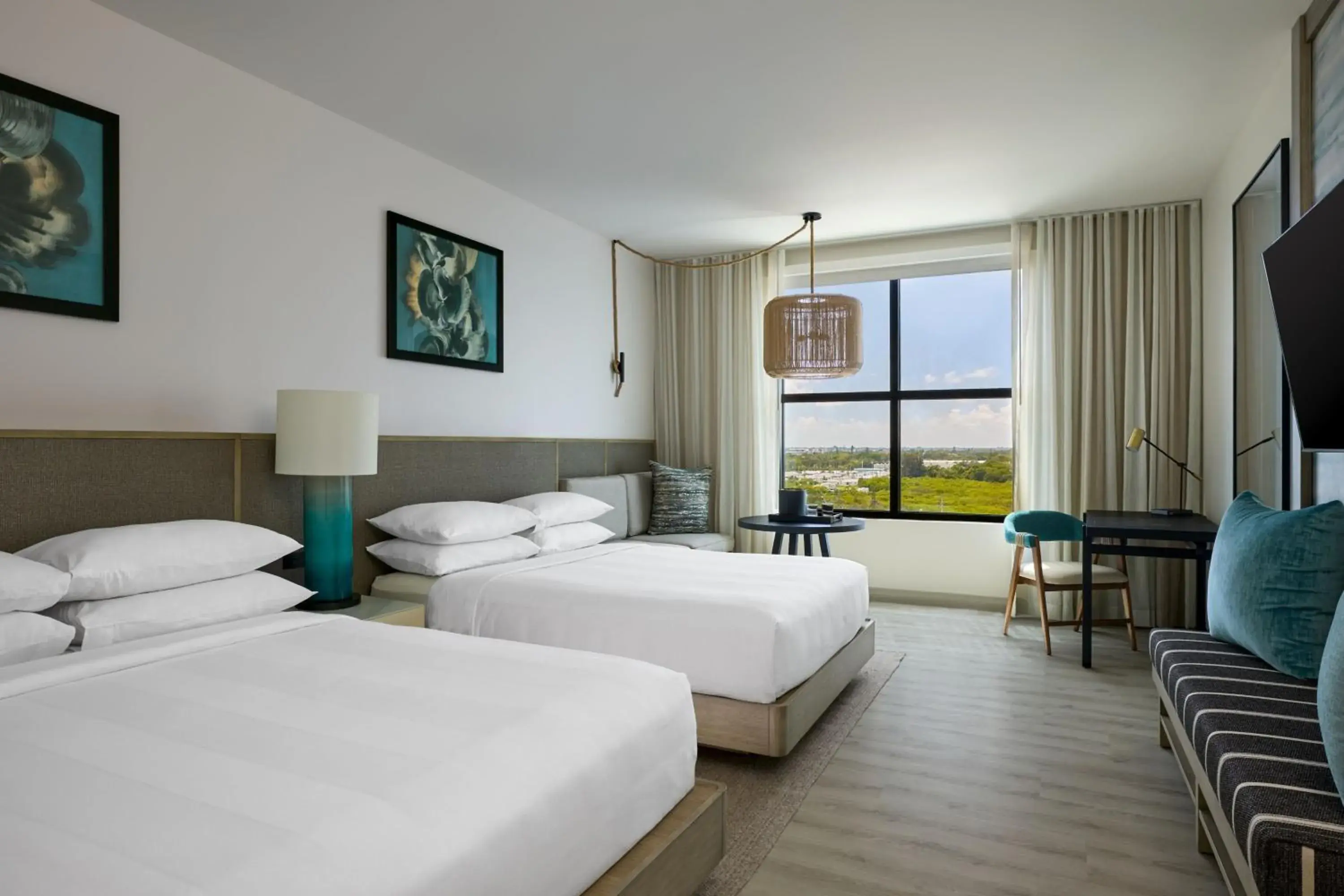 Queen Room with Two Queen Beds and River View - Hearing Accessible in Palmetto Marriott Resort & Spa Queen Room with Two Queen Beds and River View - Hearing Accessible in Palmetto Marriott Resort & Spa