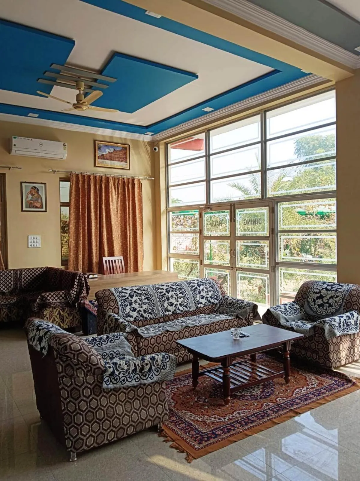 Seating area in Yuvraj Nature Resort