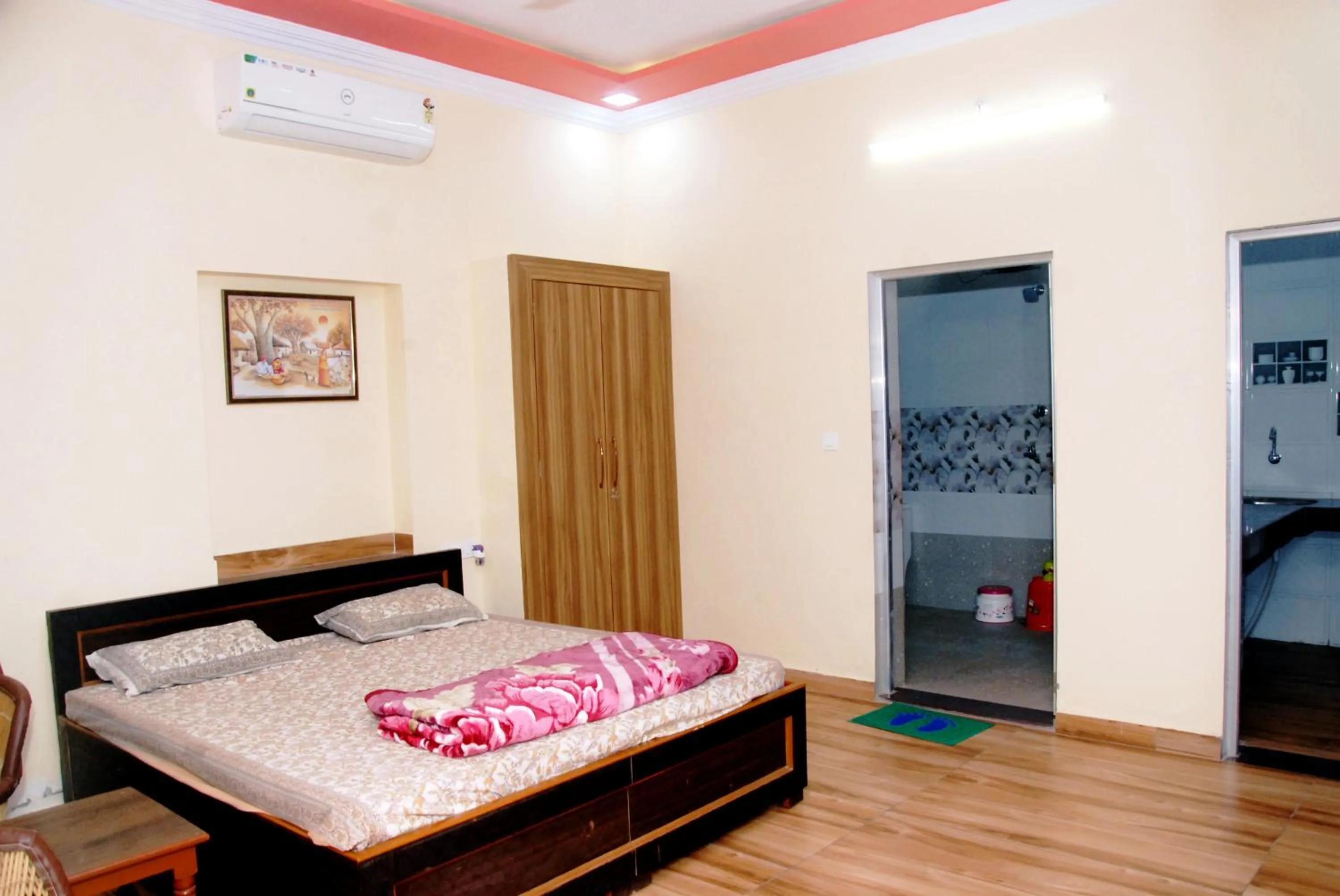 Bed in Yuvraj Nature Resort