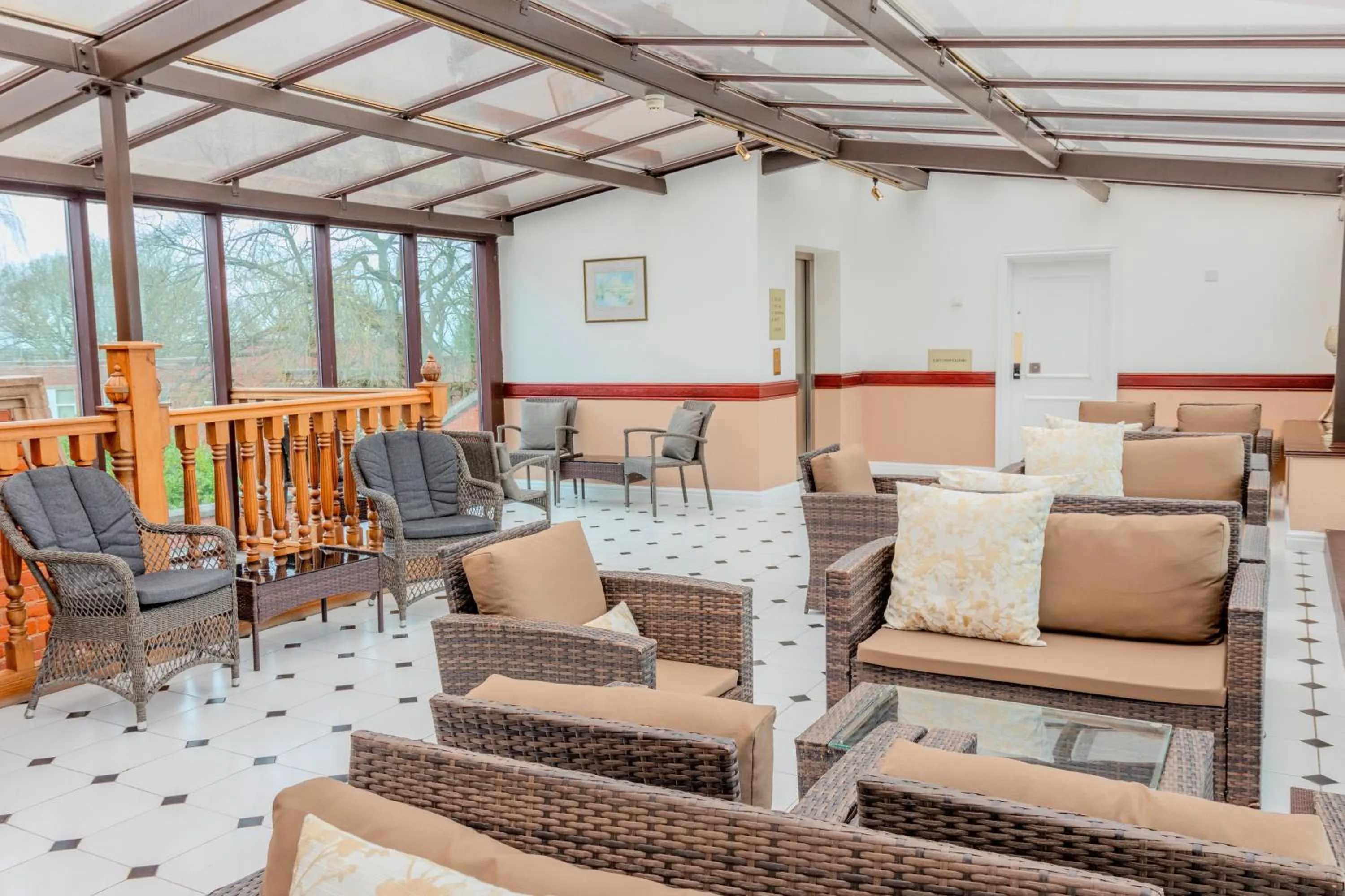 Seating area in Bosworth Hall Hotel