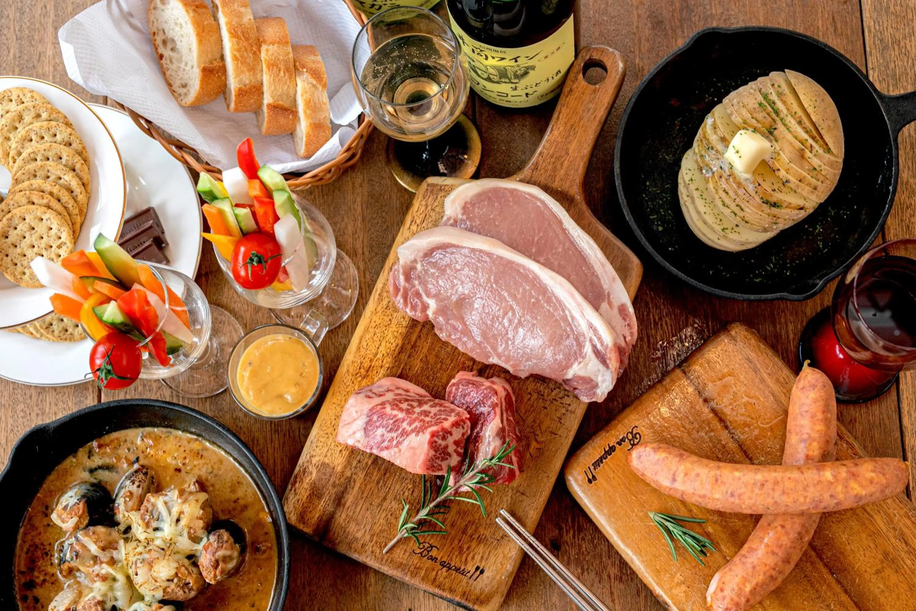 Asian breakfast in Nagano GLAMPINGBASE enCamp