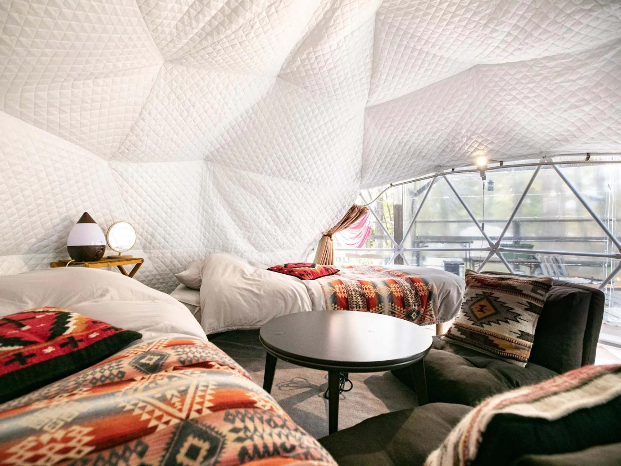 Bed in Nagano GLAMPINGBASE enCamp