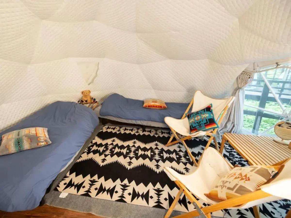 Bed in Nagano GLAMPINGBASE enCamp Bed in Nagano GLAMPINGBASE enCamp