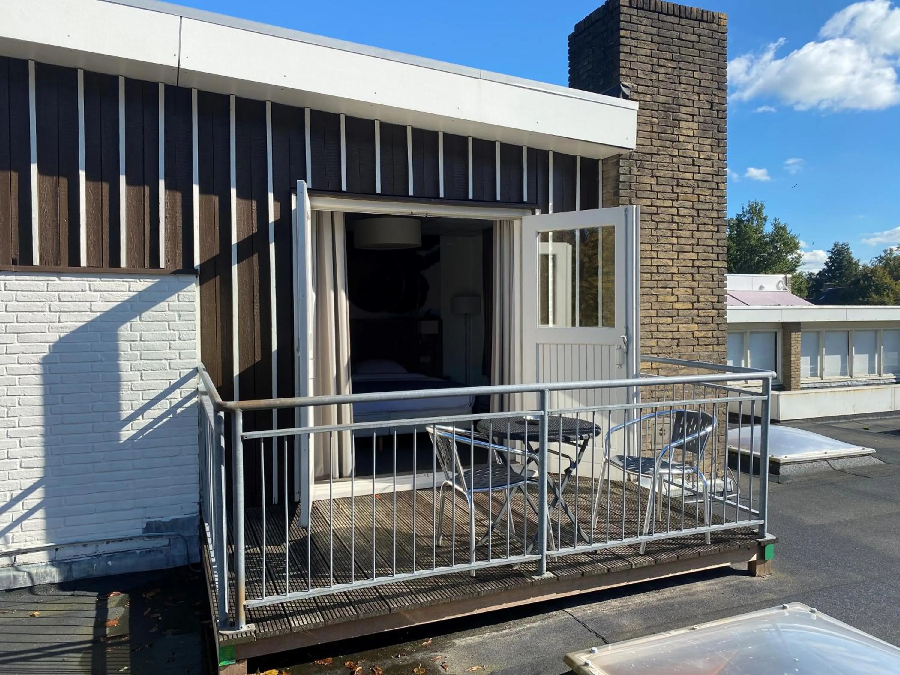 Balcony/Terrace in Hotel and Restaurant van Saaze