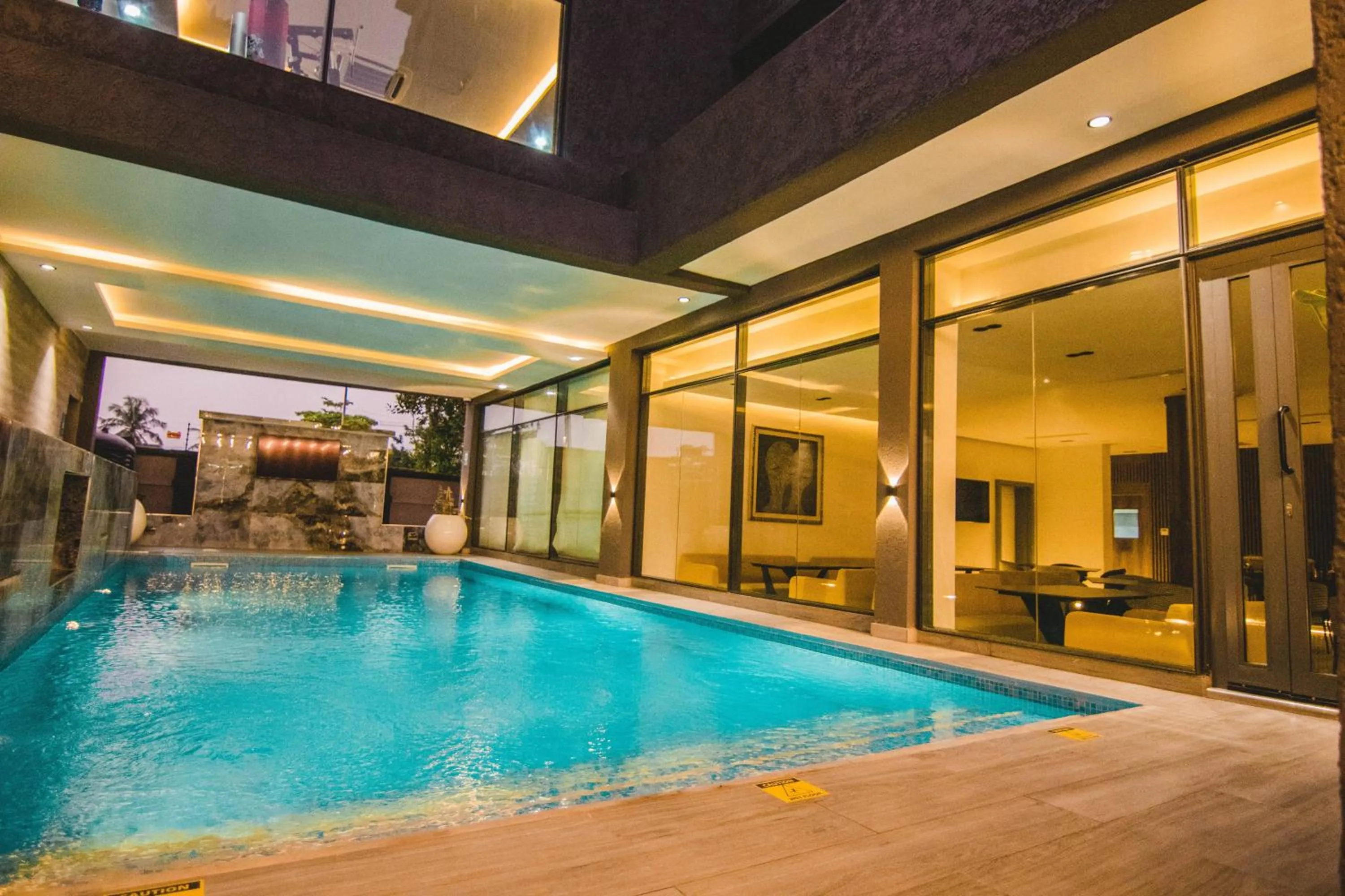 Pool view in The Safron Hotel