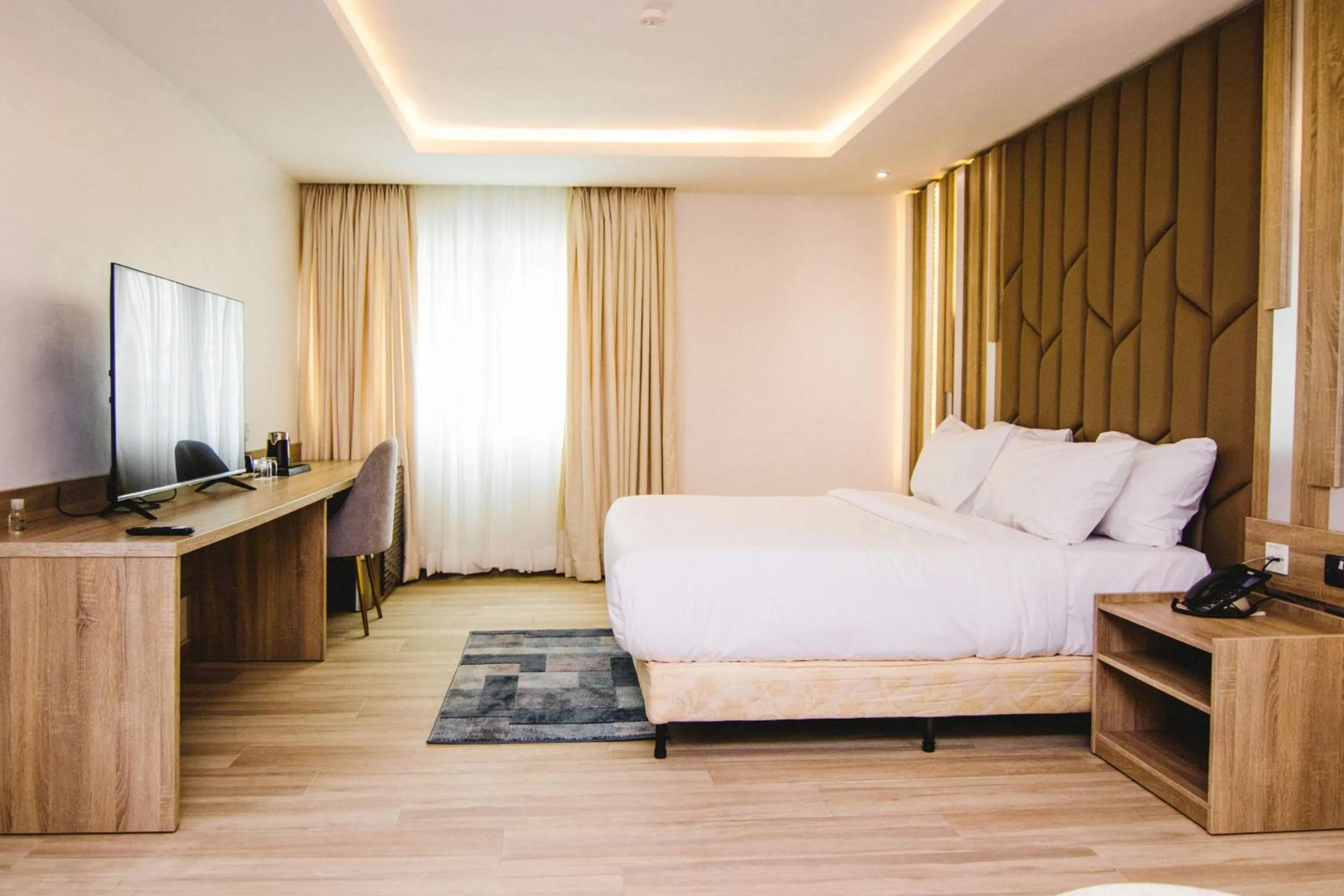 Bed in The Safron Hotel