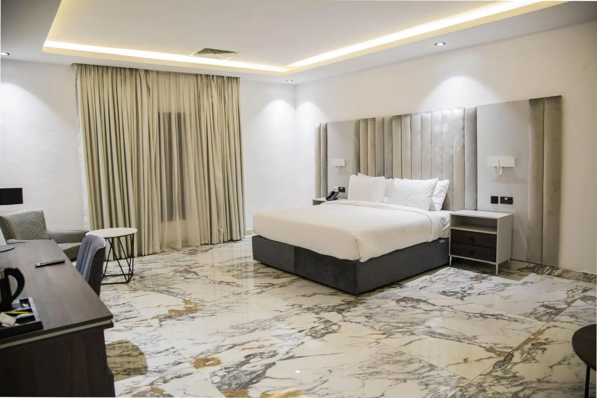 Bed in The Safron Hotel