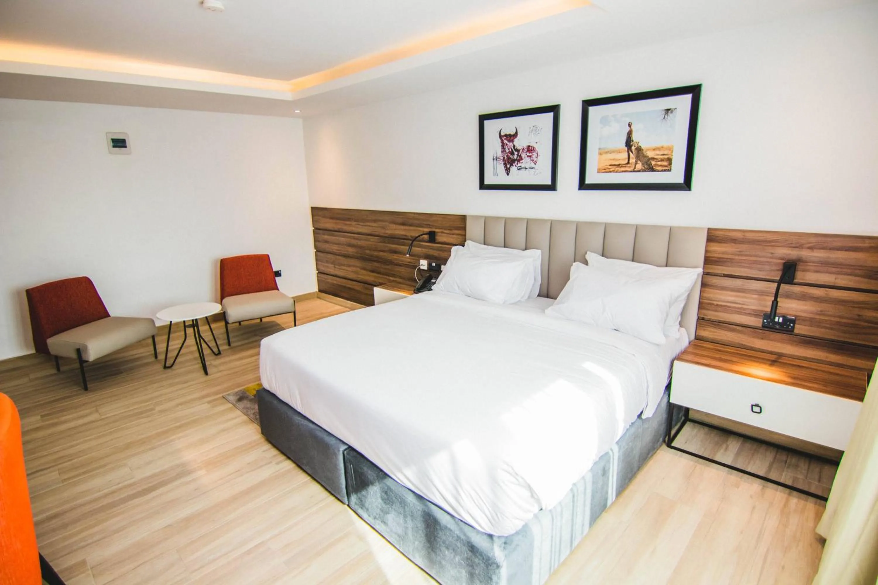 Bed in The Safron Hotel