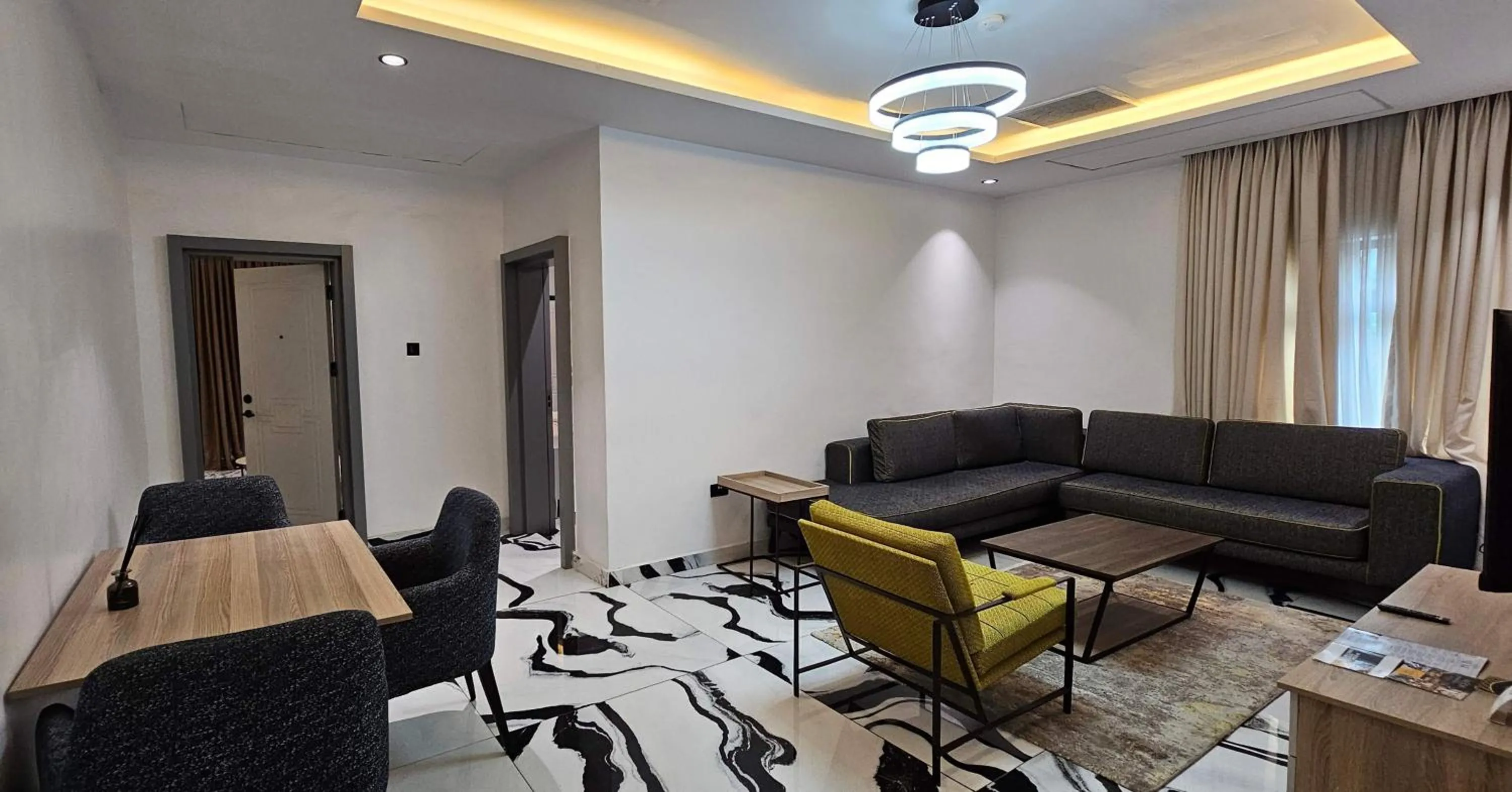 Living room in The Safron Hotel