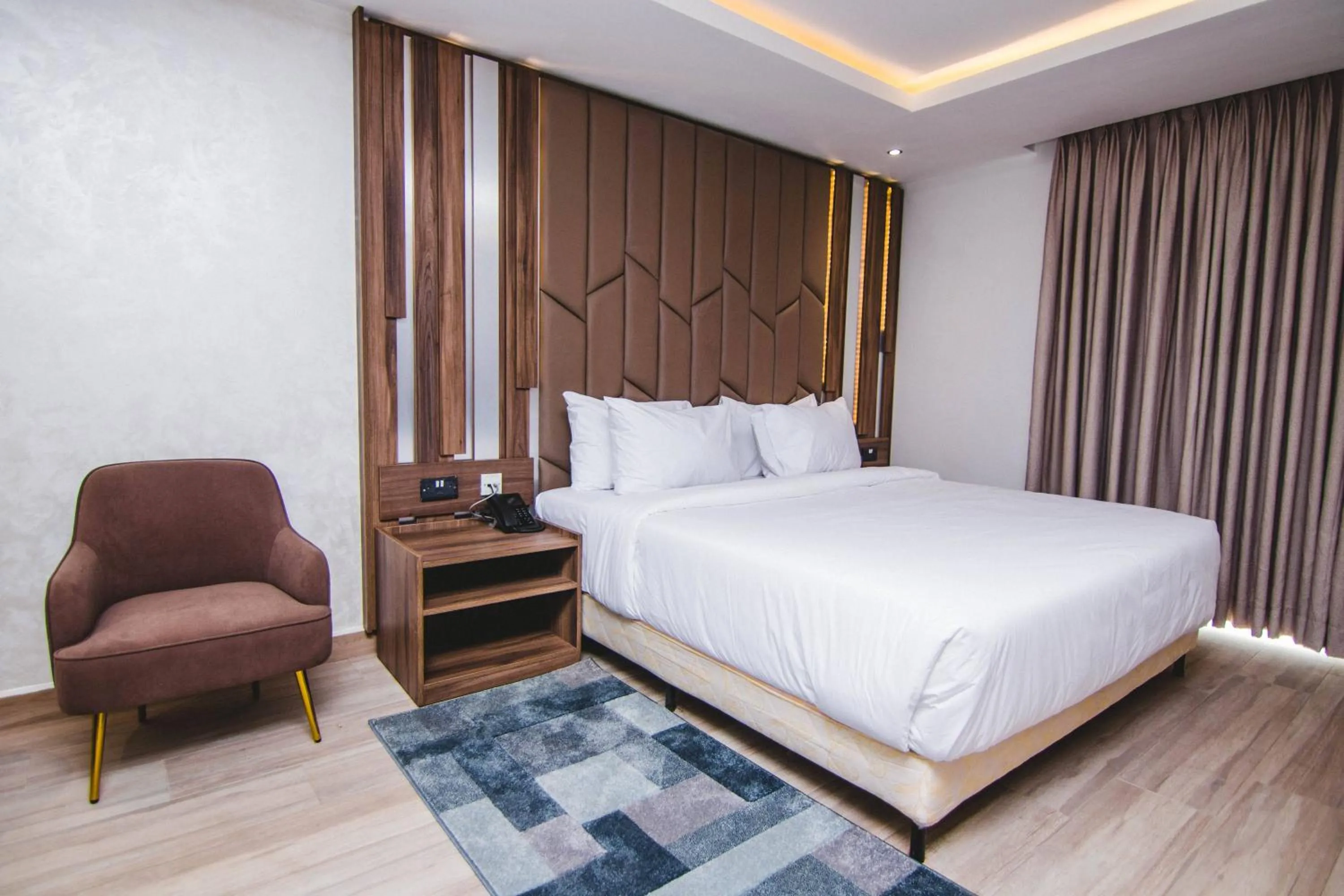Bed in The Safron Hotel