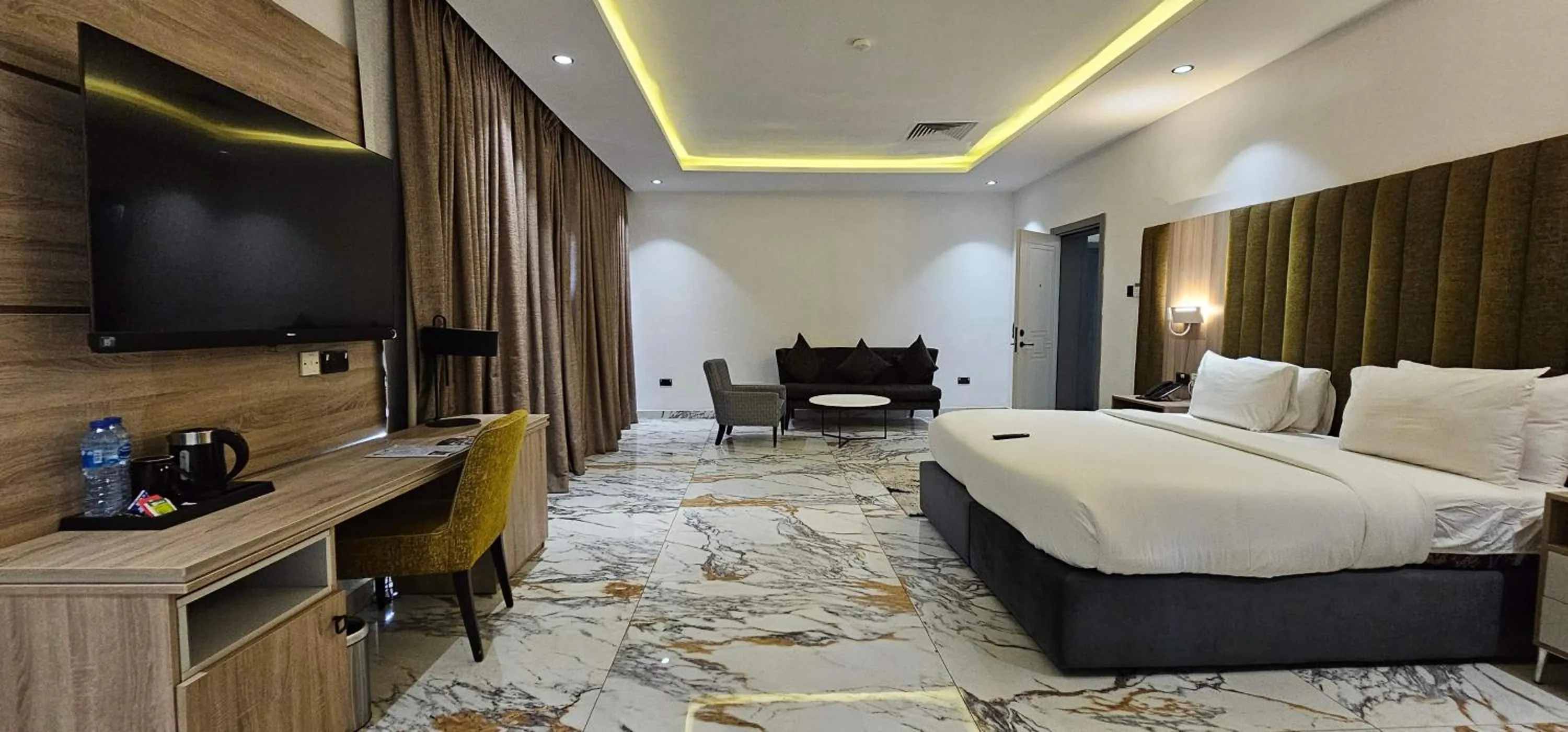 Bed in The Safron Hotel