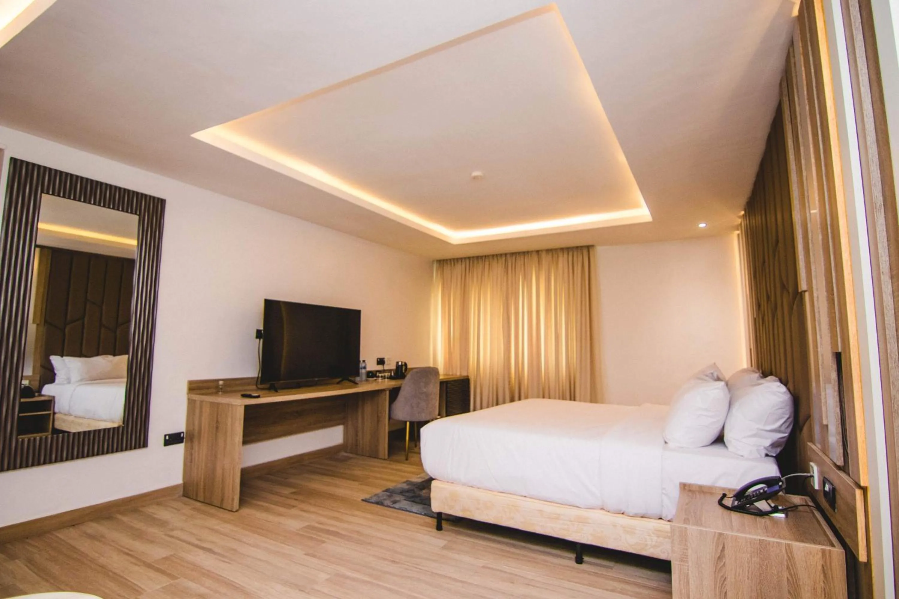 Bed in The Safron Hotel