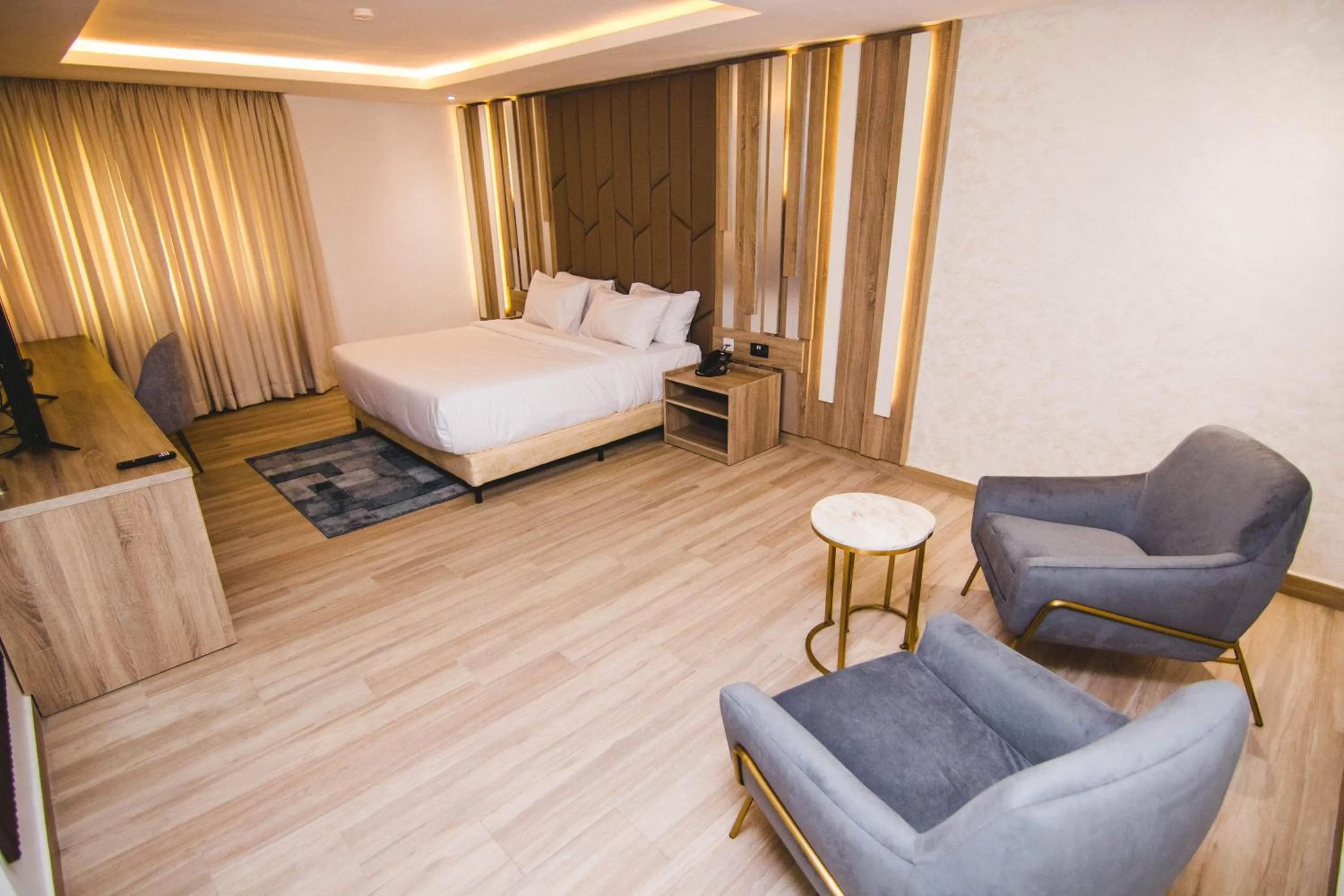 Bed in The Safron Hotel