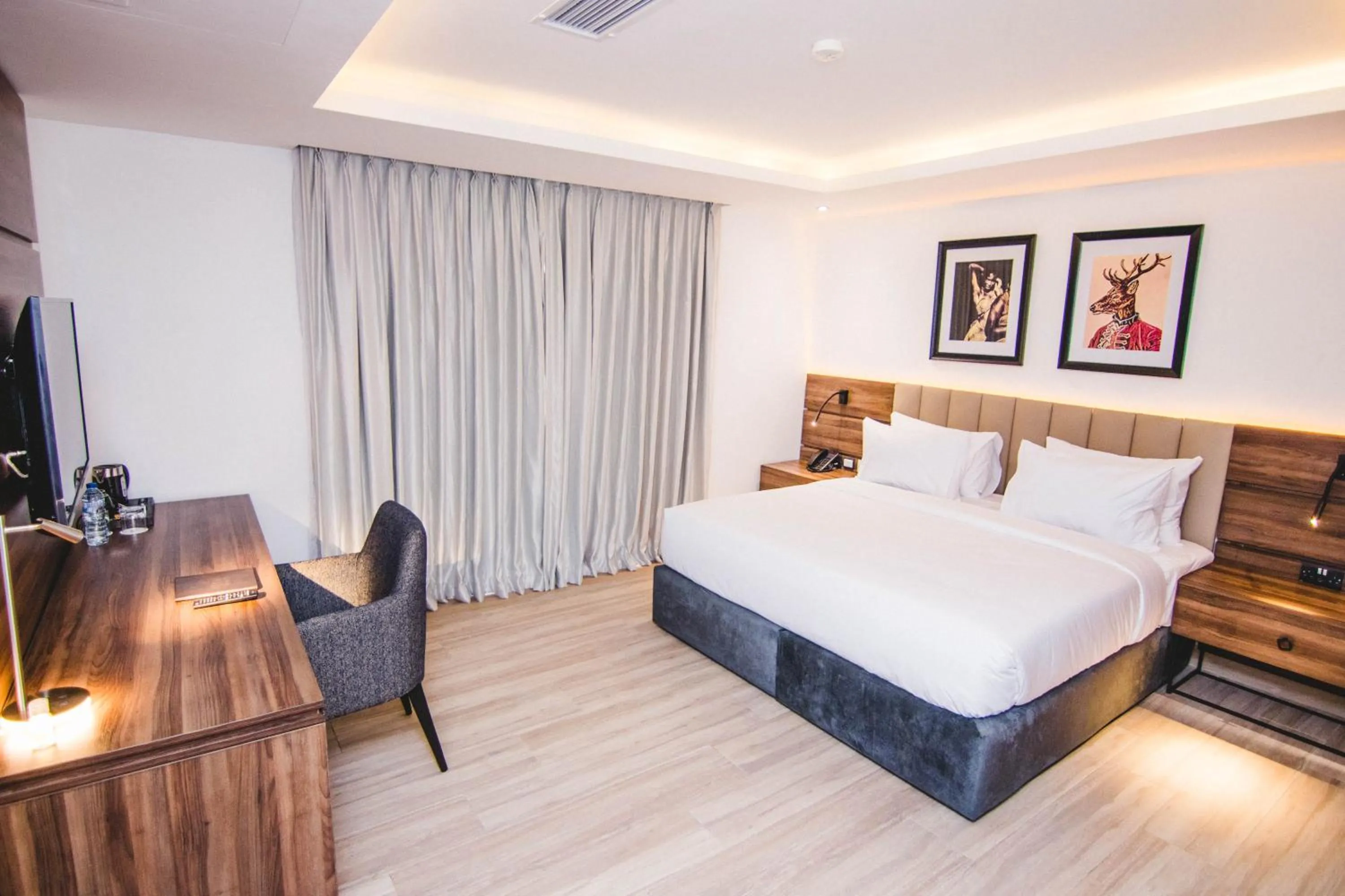 Bed in The Safron Hotel