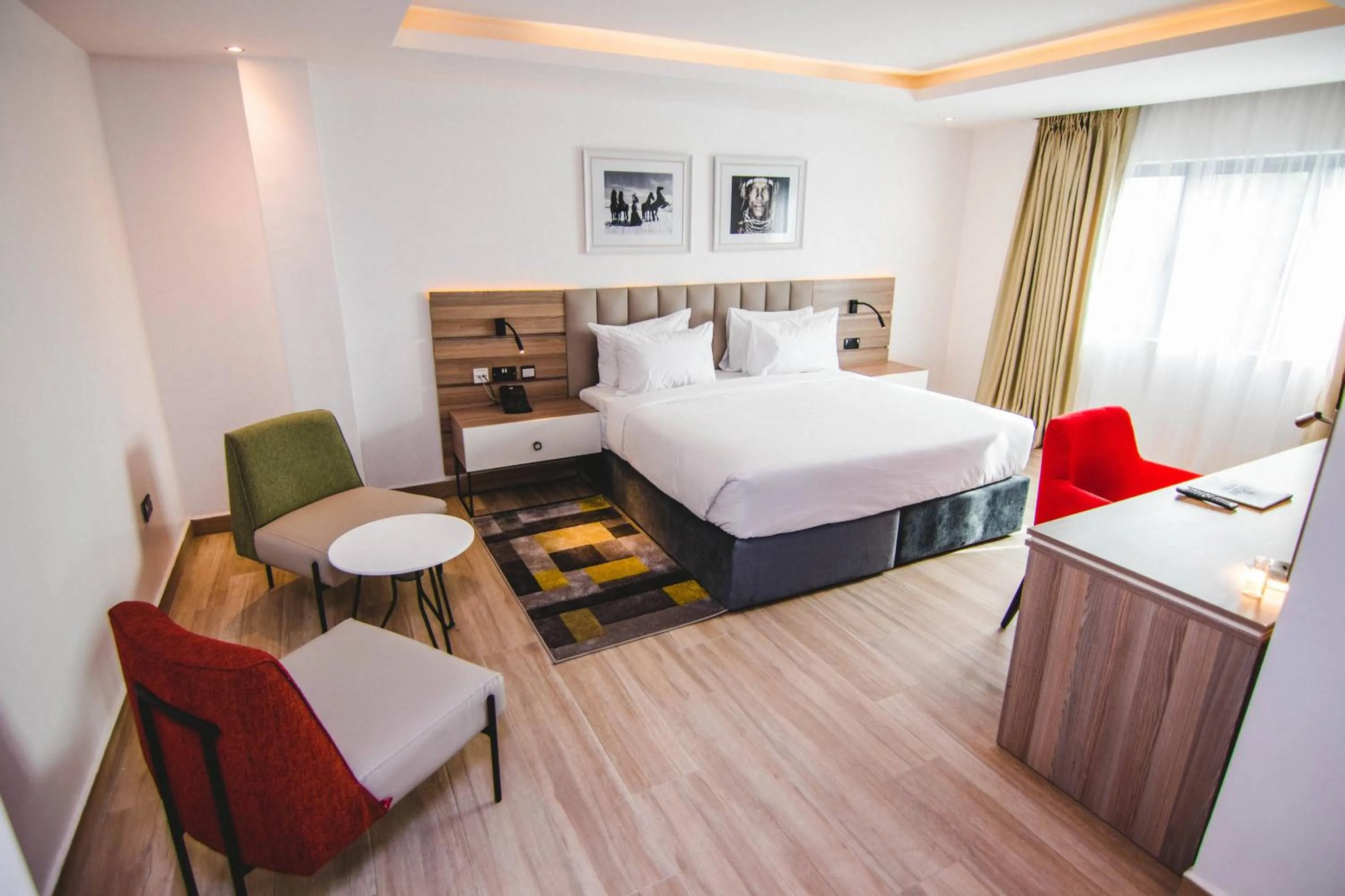 Bed in The Safron Hotel