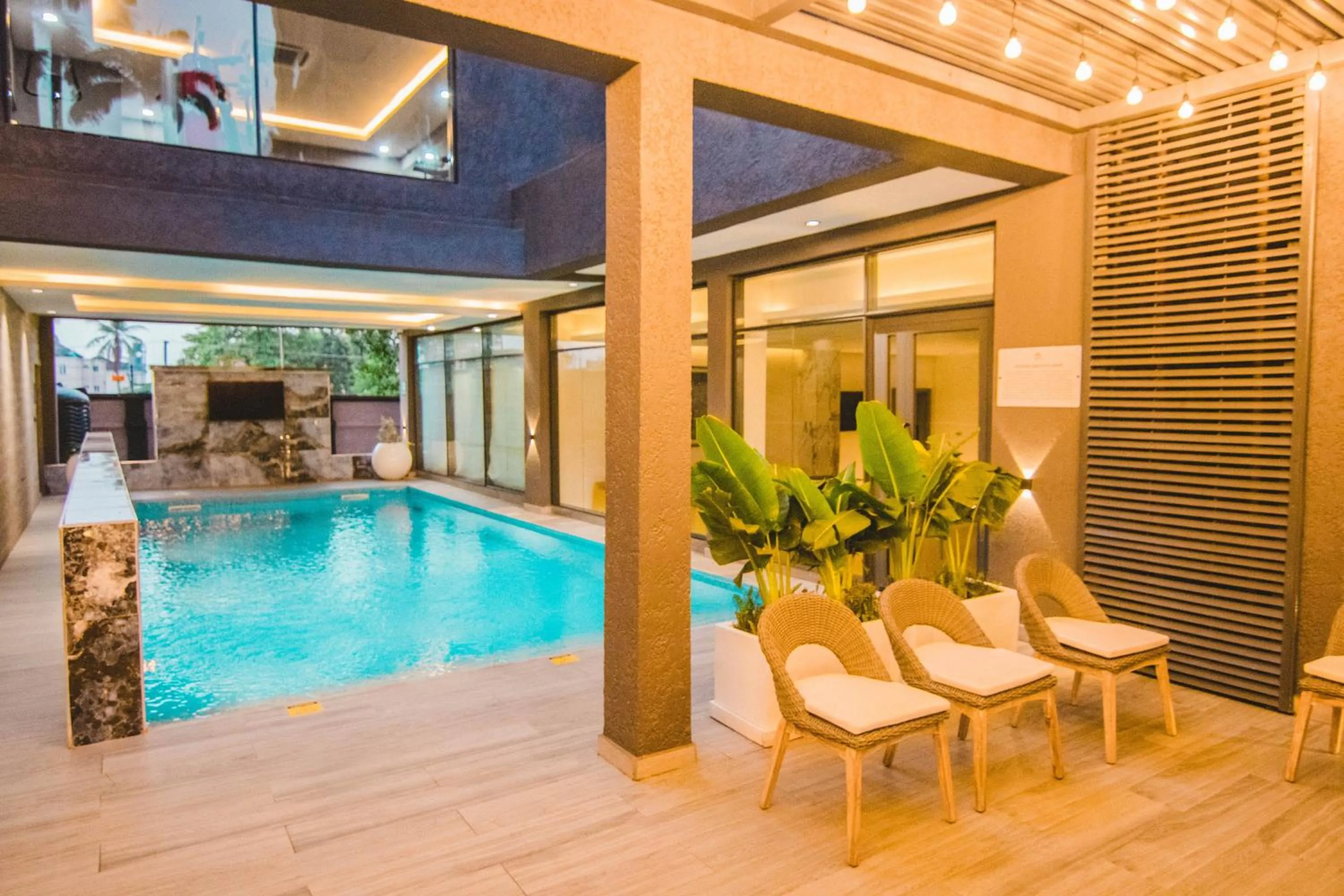 Pool view in The Safron Hotel