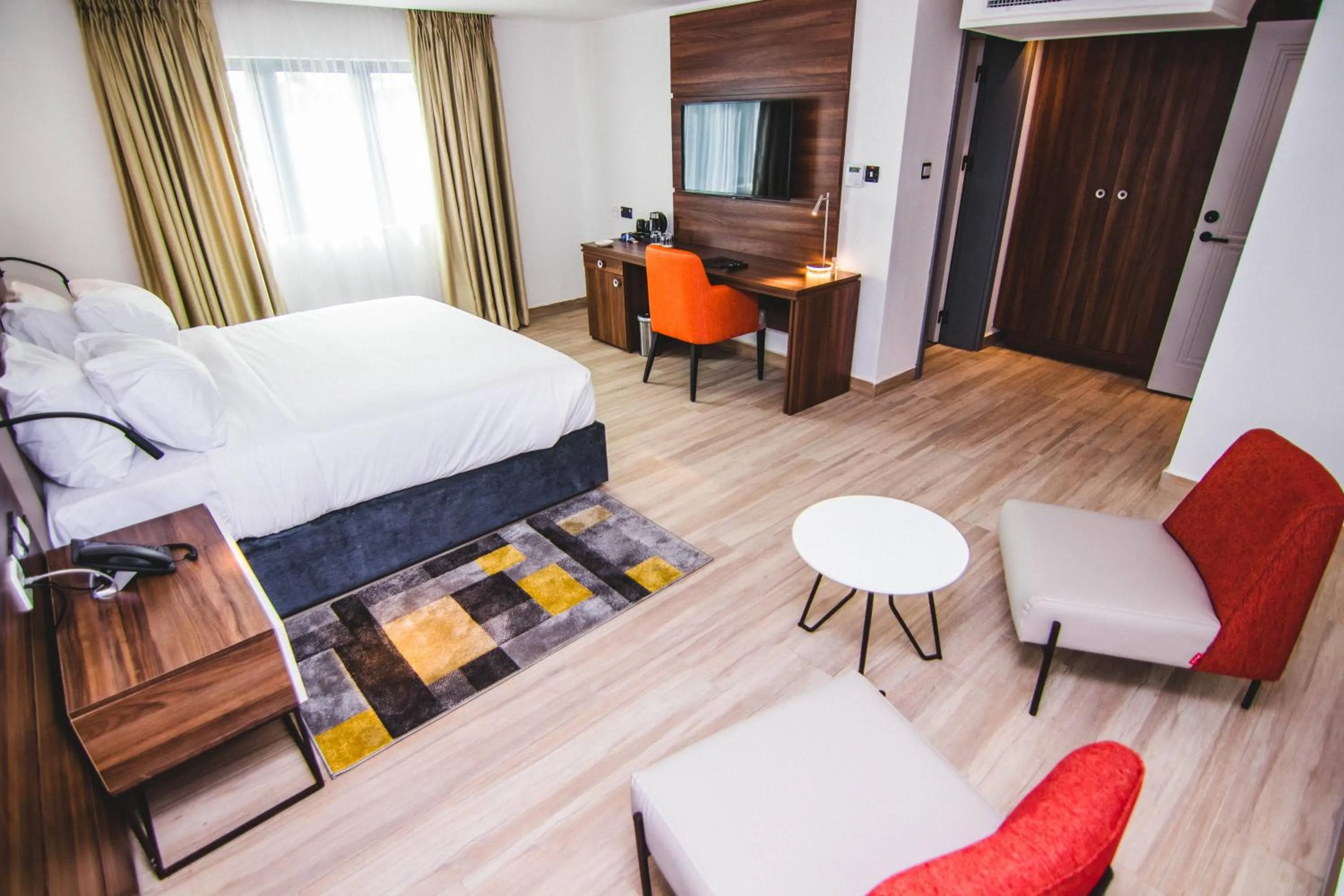 Bed in The Safron Hotel